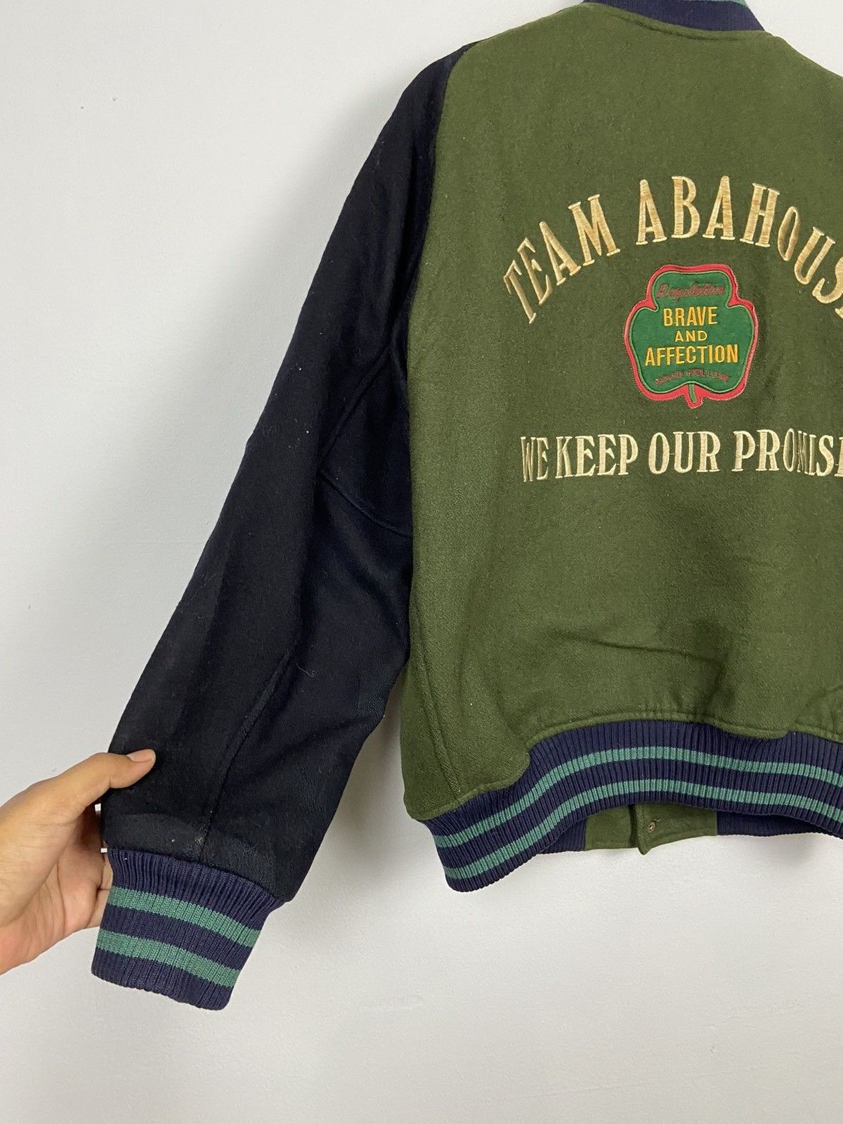 ABAHOUSE Vintage Abahouse Team Abahouse Woolen Varsity Jacket Size US L / EU 52-54 / 3 - 5 Thumbnail