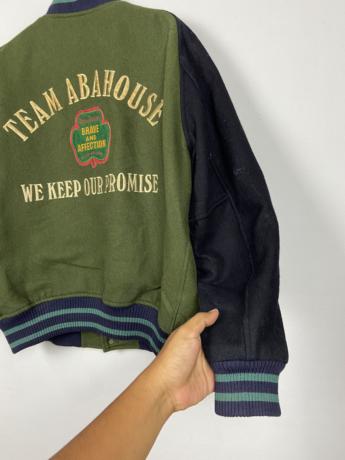 ABAHOUSE Vintage Abahouse Team Abahouse Woolen Varsity Jacket Size US L / EU 52-54 / 3 - 6 Thumbnail