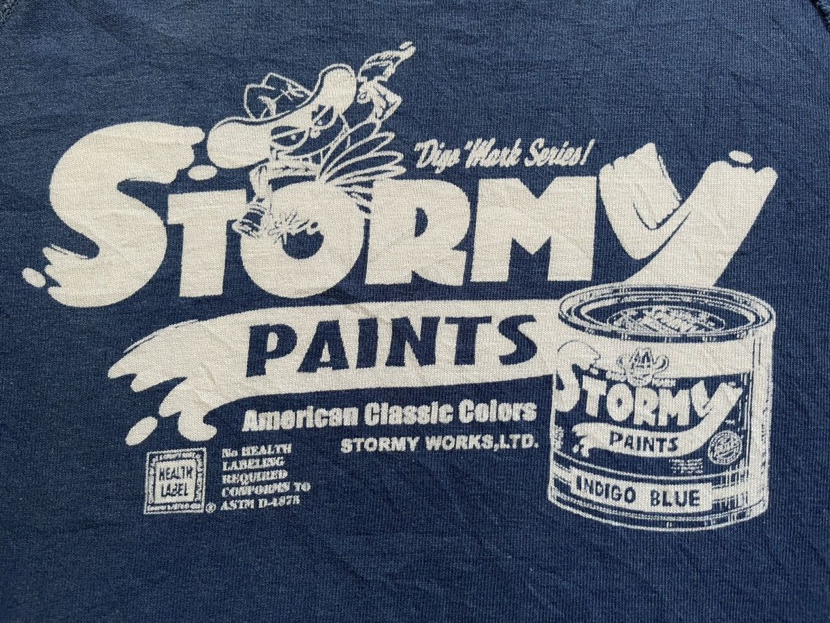 Vtg Indigo Stormy Paints American Classic Colours Sweatshirt