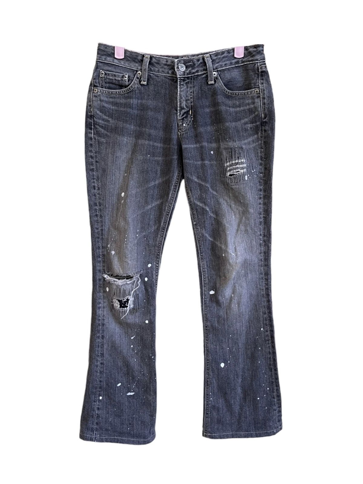 パンツ HELMUT LANG BOOT CUT Painted Denim 28 Helmut Lang Wide Leg Painted Jeans | HELMUTLANG.COM