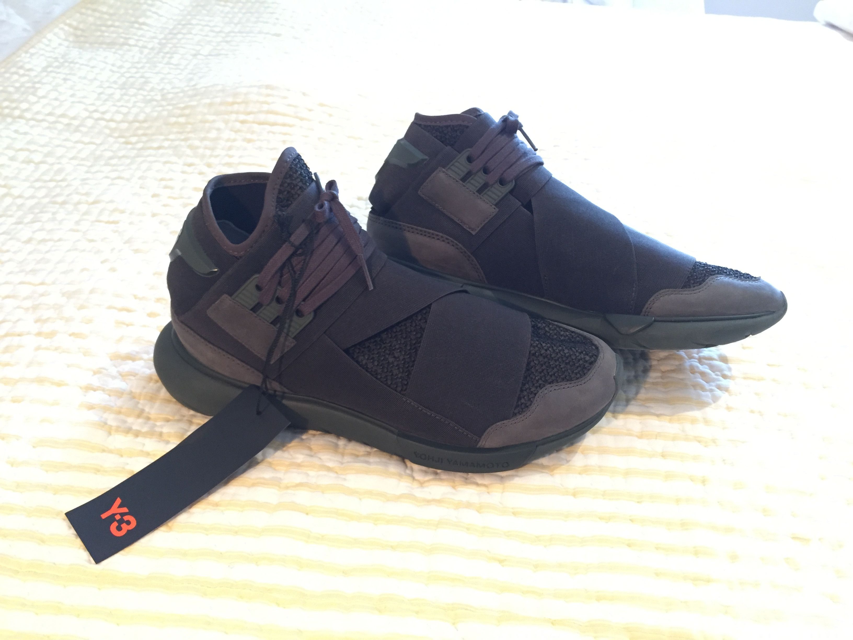 Y 3 Y 3 QASA HIGH BLACK OLIVE CG3194 Grailed