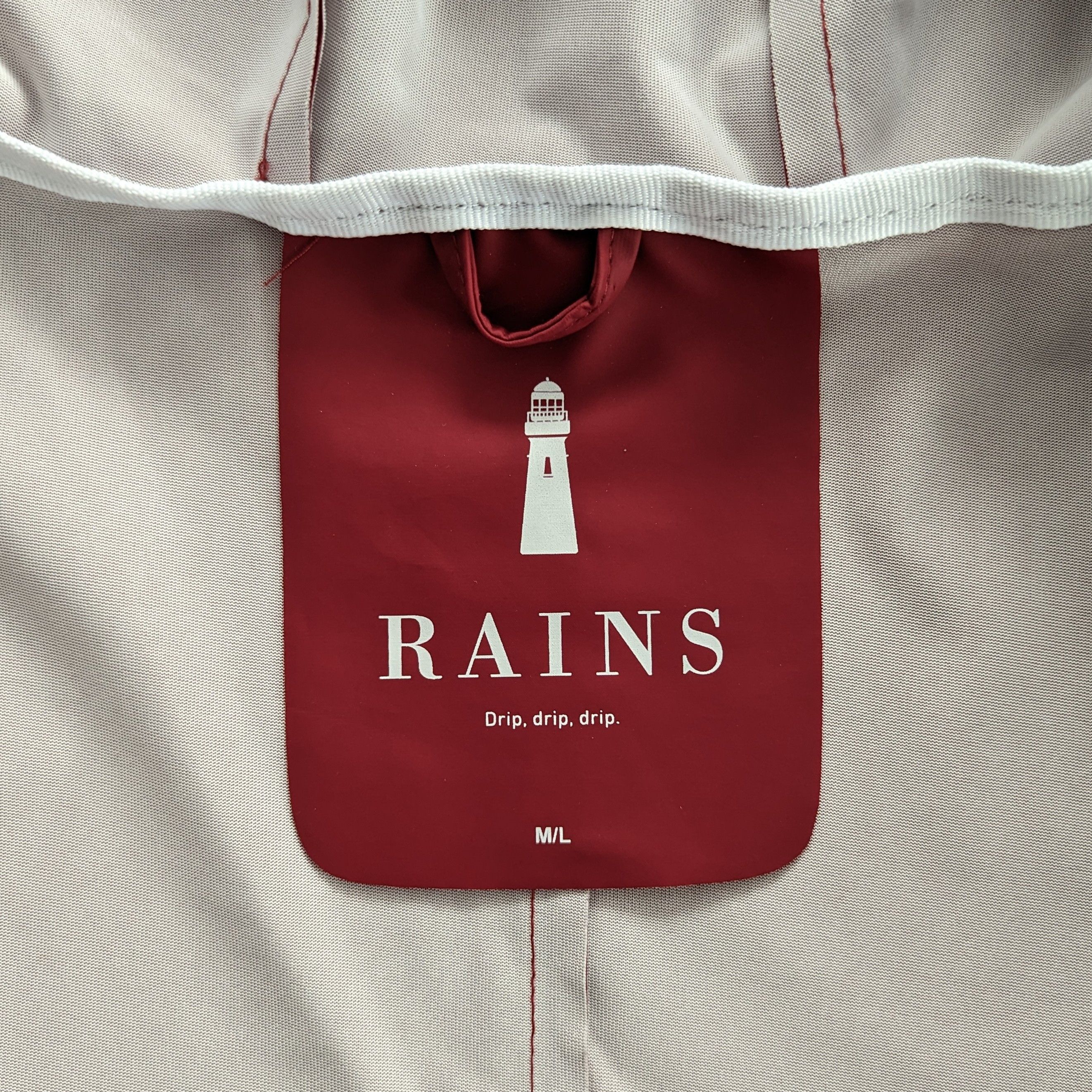 Rains Rains Burgundy Womens Hooded Coat With A Belt Casual Size US M / EU 48-50 / 2 - 12 Thumbnail