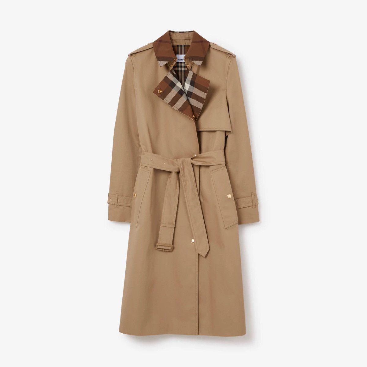 コート Burberry Sage Green Gabardine Waterloo Trench Coat BURBERRY Tropical Gabardine Waterloo Trench Coat | endource