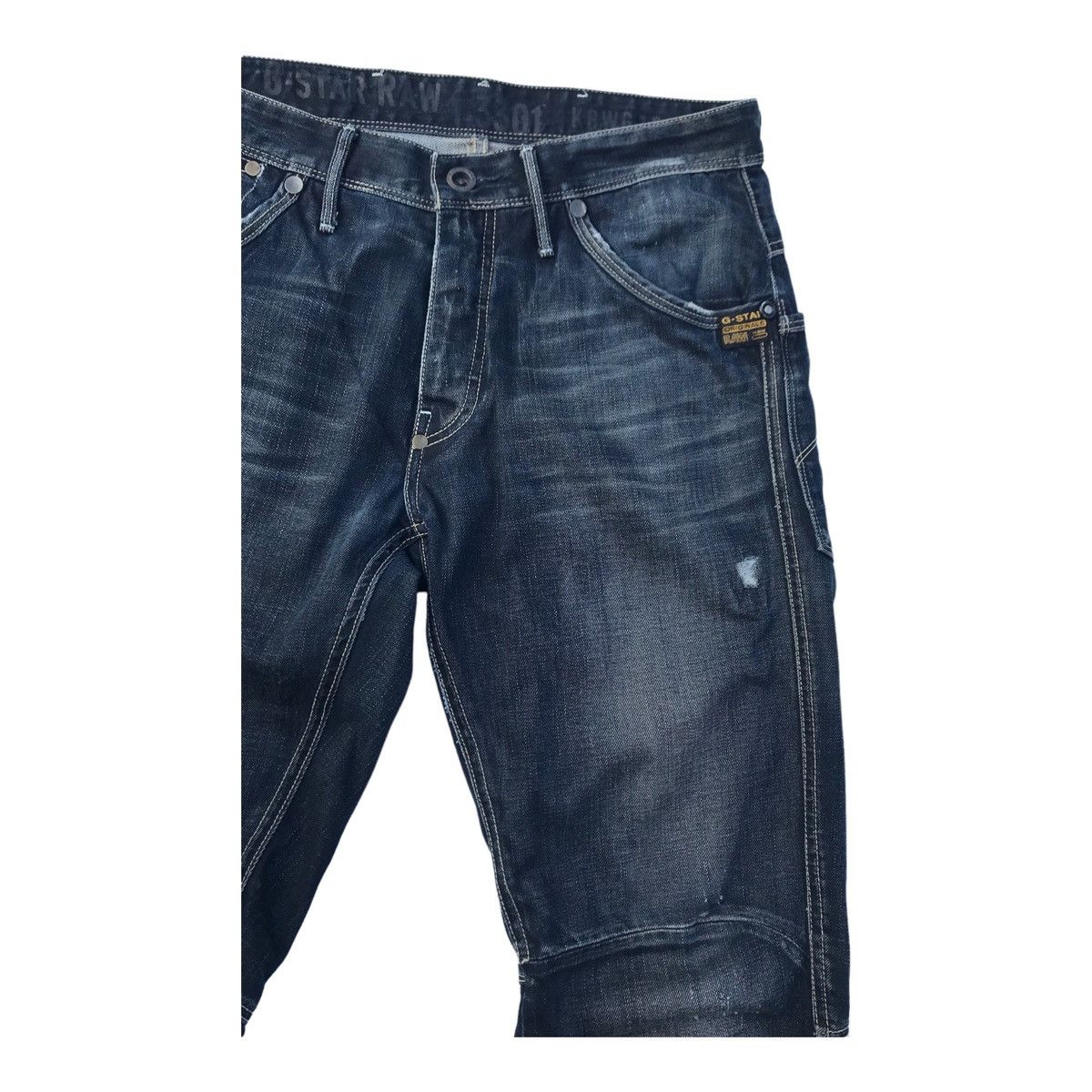 G-Star G Star Raw Men Blue Straight Loose Denim Pants Size US 33 - 3 Thumbnail