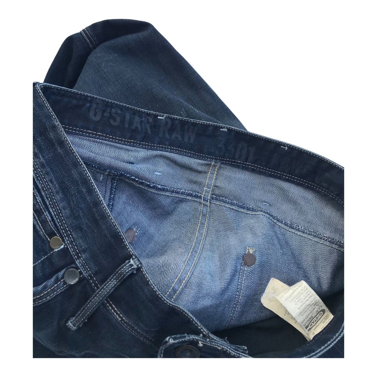 G-Star G Star Raw Men Blue Straight Loose Denim Pants Size US 33 - 17 Thumbnail