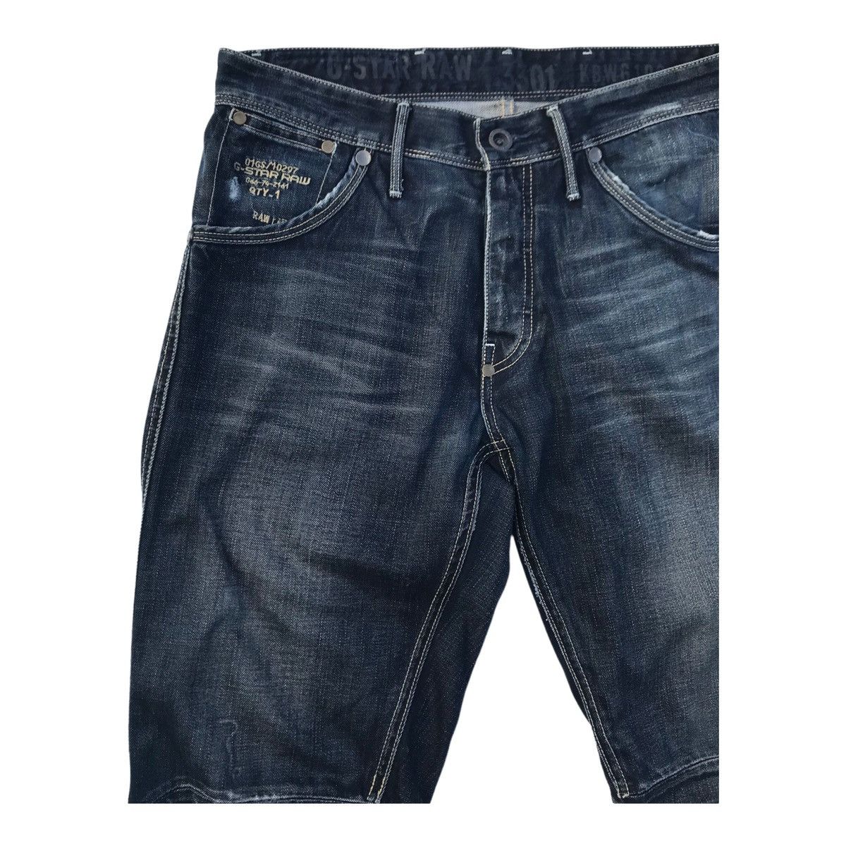 G-Star G Star Raw Men Blue Straight Loose Denim Pants Size US 33 - 2 Thumbnail