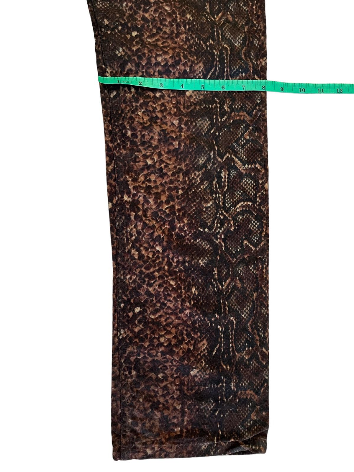 A.P.C. RARE!! 🔥 A.P.C Waxed Dark Brown Snake Print Pants Size US 26 / EU 42 - 16 Thumbnail
