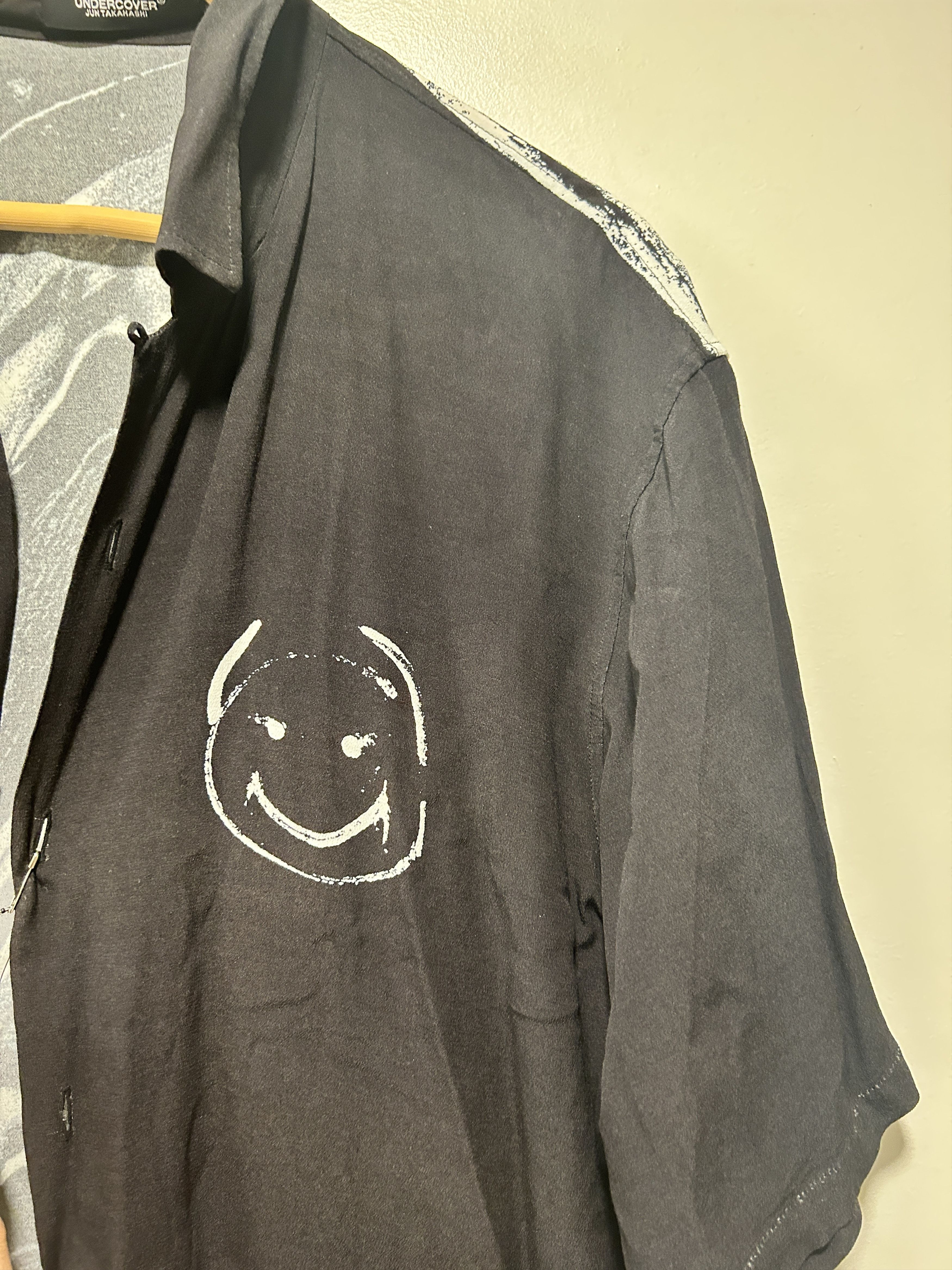 Undercover UNDERCOVER vlads SMILEY SHIRT BLACK size 3 Size US L / EU 52-54 / 3 - 2 Thumbnail