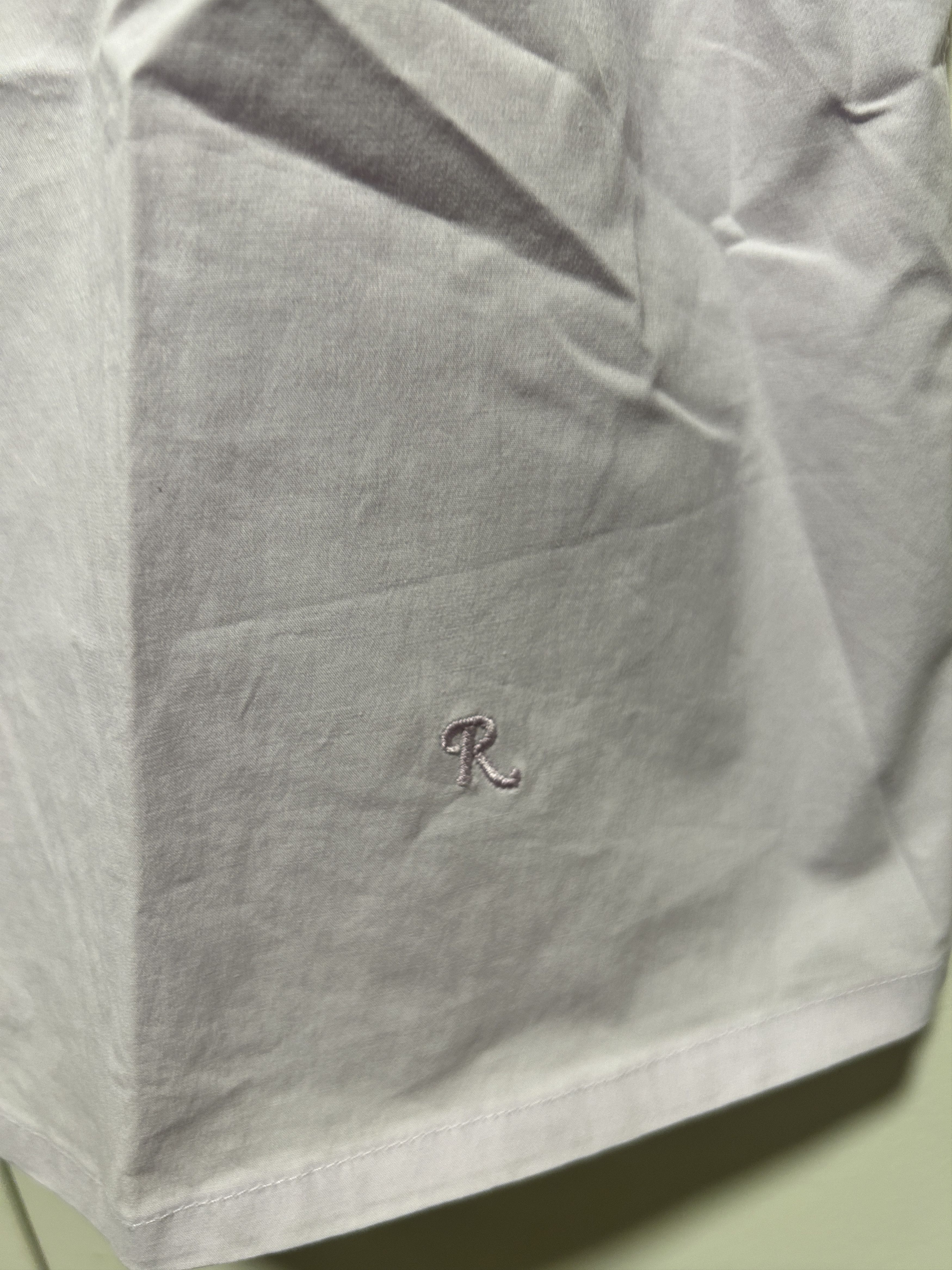 Raf Simons short sleeve pocket Embroidered shirt lilac lanvender s/s 18 Size US M / EU 48-50 / 2 - 4 Thumbnail