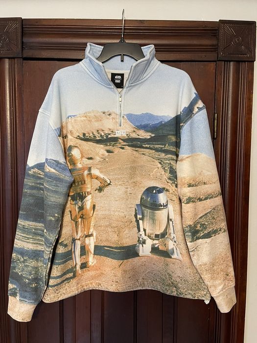 Kith Kith Star Wars Droids Quarter Zip Large | Grailed