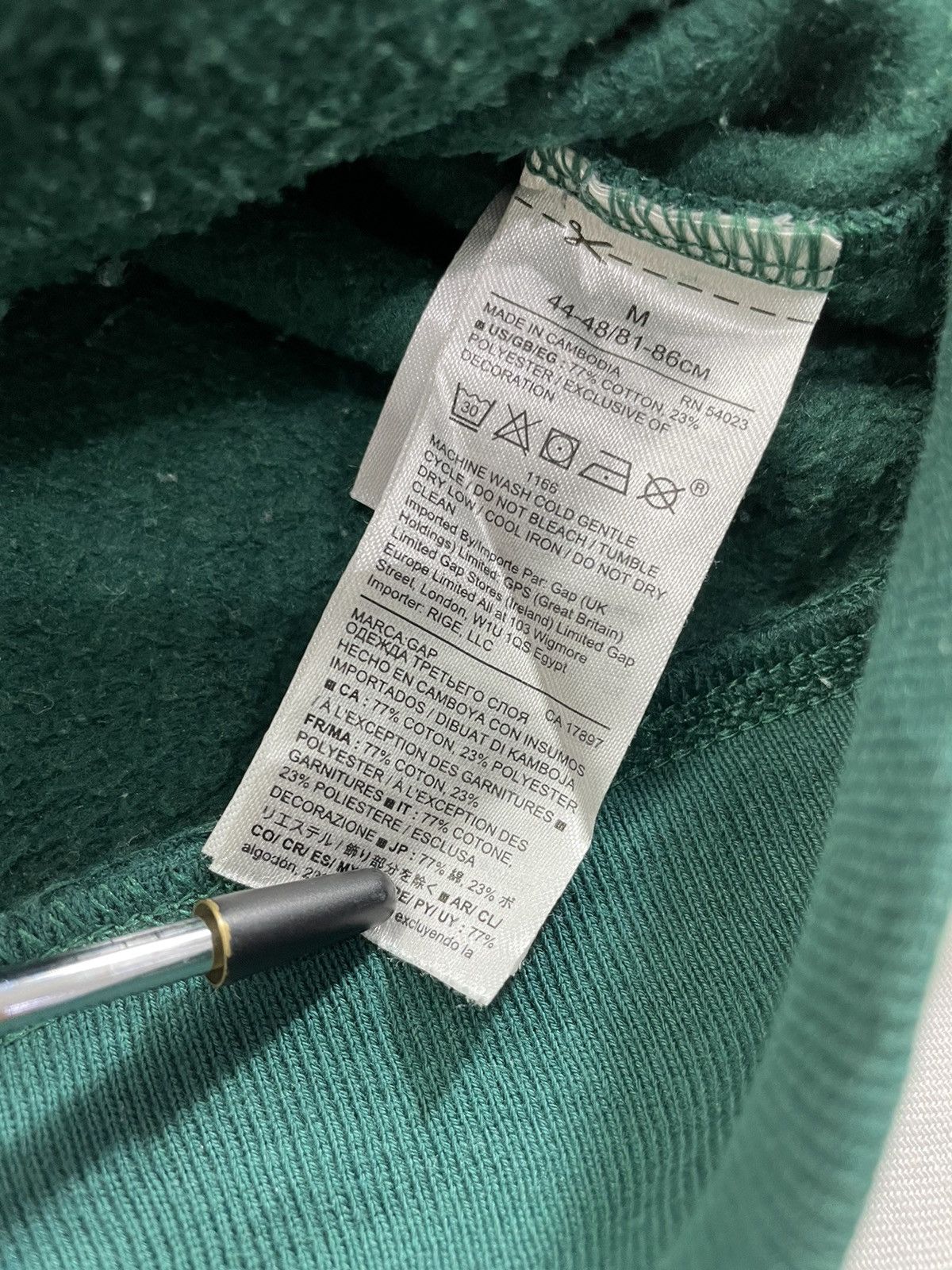 Gap Vintage Gap BigLogo Hoodie Zipper Sweatshirt Size US M / EU 48-50 / 2 - 9 Thumbnail