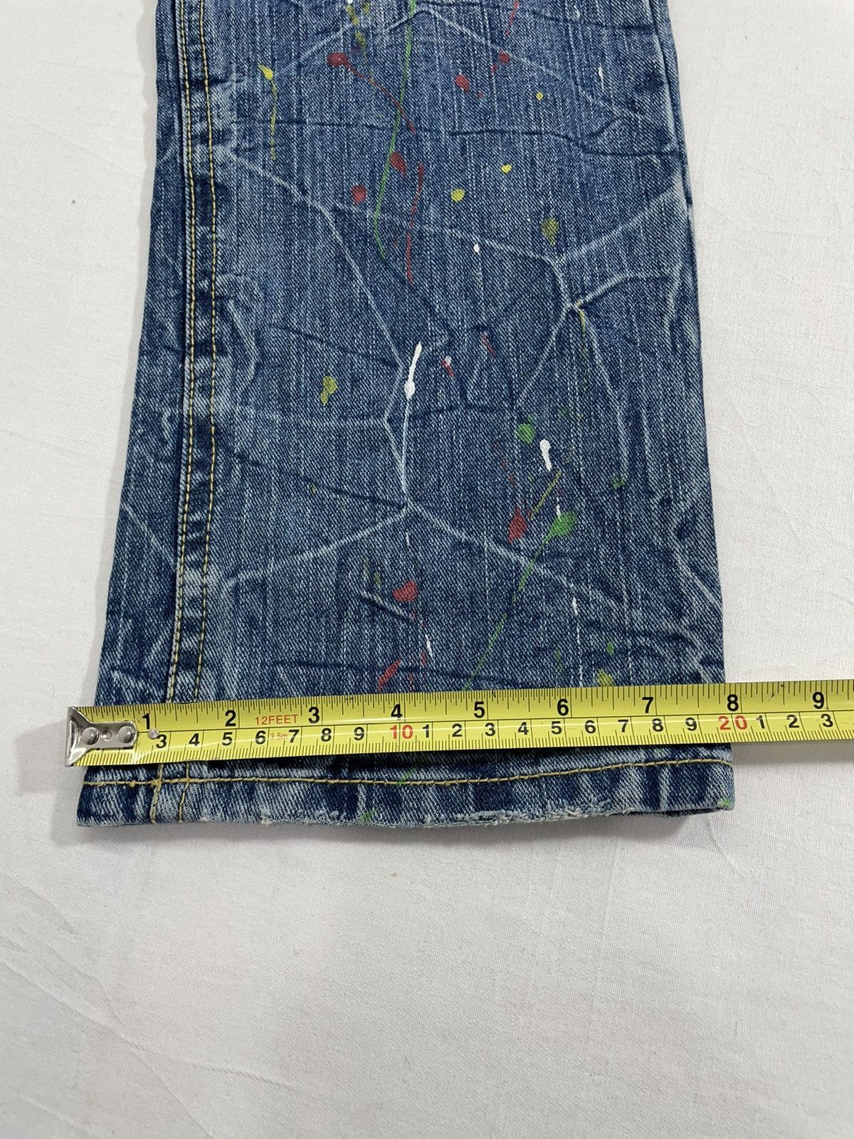 Japanese Brand Yourfavourite jeans paint splatter Size US 30 / EU 46 - 15 Thumbnail