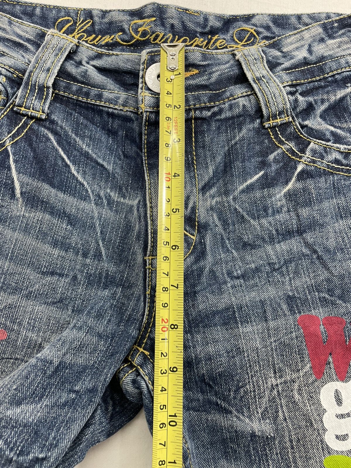 Japanese Brand Yourfavourite jeans paint splatter Size US 30 / EU 46 - 12 Thumbnail