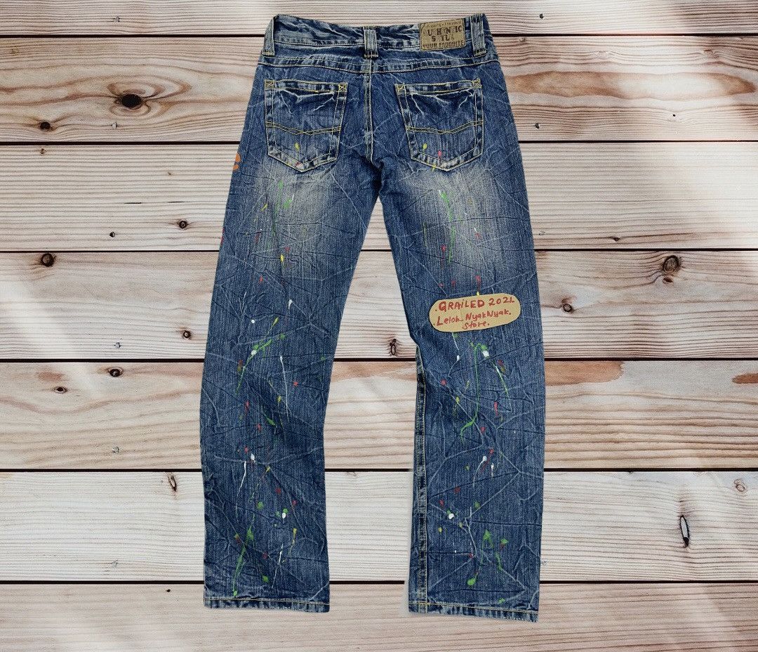 Japanese Brand Yourfavourite jeans paint splatter Size US 30 / EU 46 - 1 Thumbnail