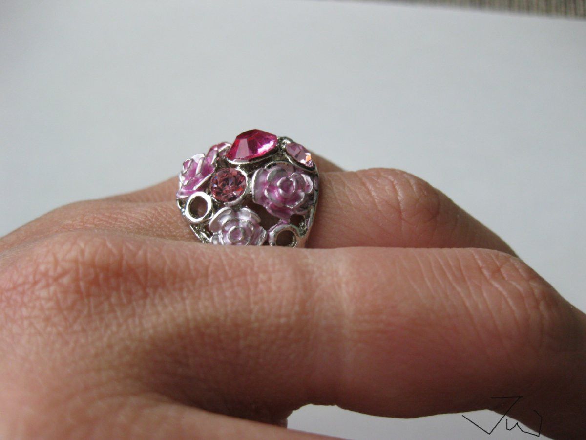 Jewelry Pink Rose CZs Ring - Size 6.5 Size ONE SIZE - 6 Thumbnail