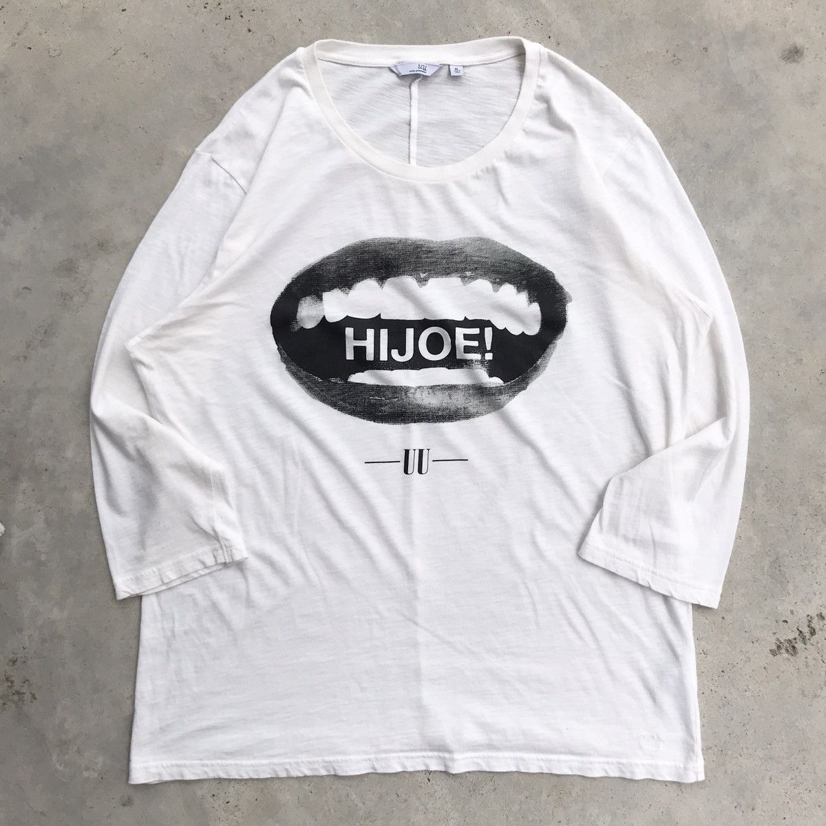 image of Archival Clothing x Jun Takahashi Undercover Jun Takahashi X Uniqlo Hijoe ! L/s T-Shirt in White (S