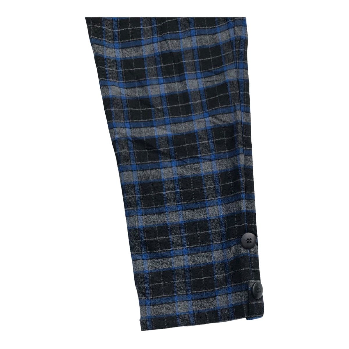Japanese Brand Rare Blue Tartan Punk Style Zipper Bondage Size US 30 / EU 46 - 5 Thumbnail