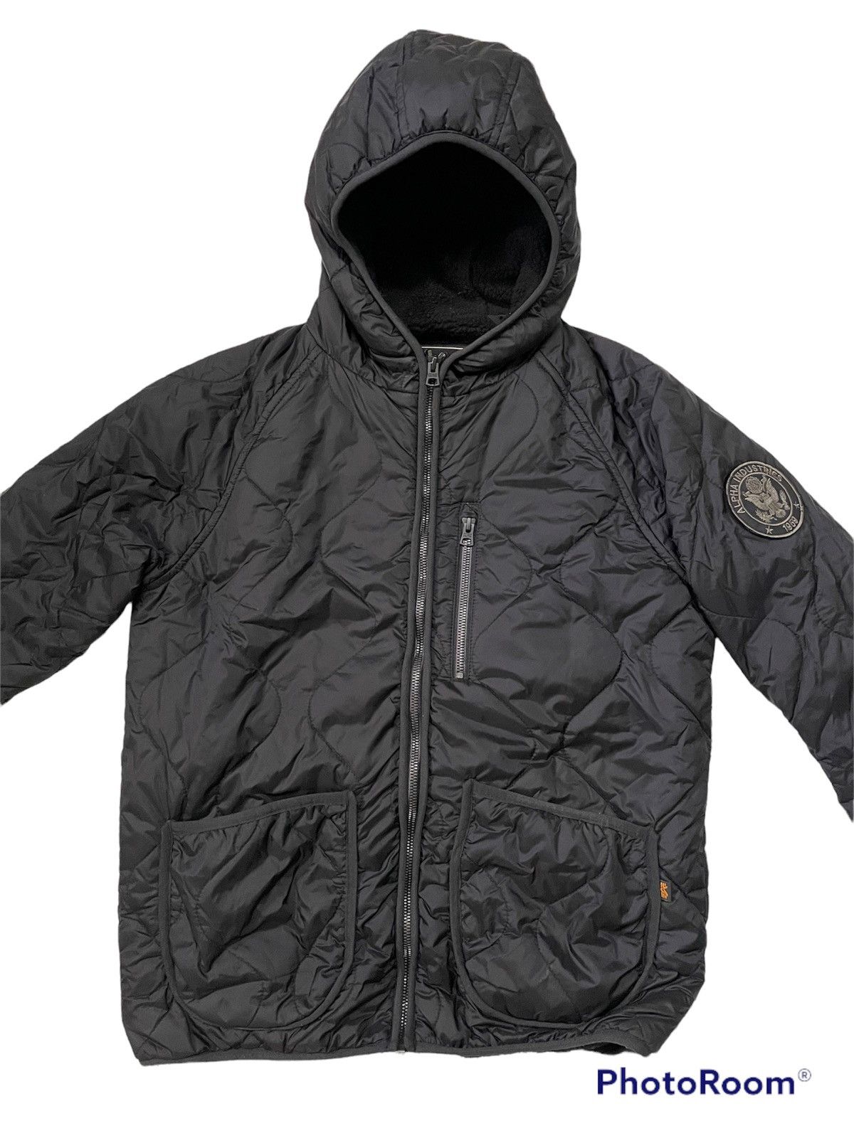 Alpha Industries Vintage Alpha Industries Puffer Jacket Hoodie Size US S / EU 44-46 / 1 - 2 Thumbnail