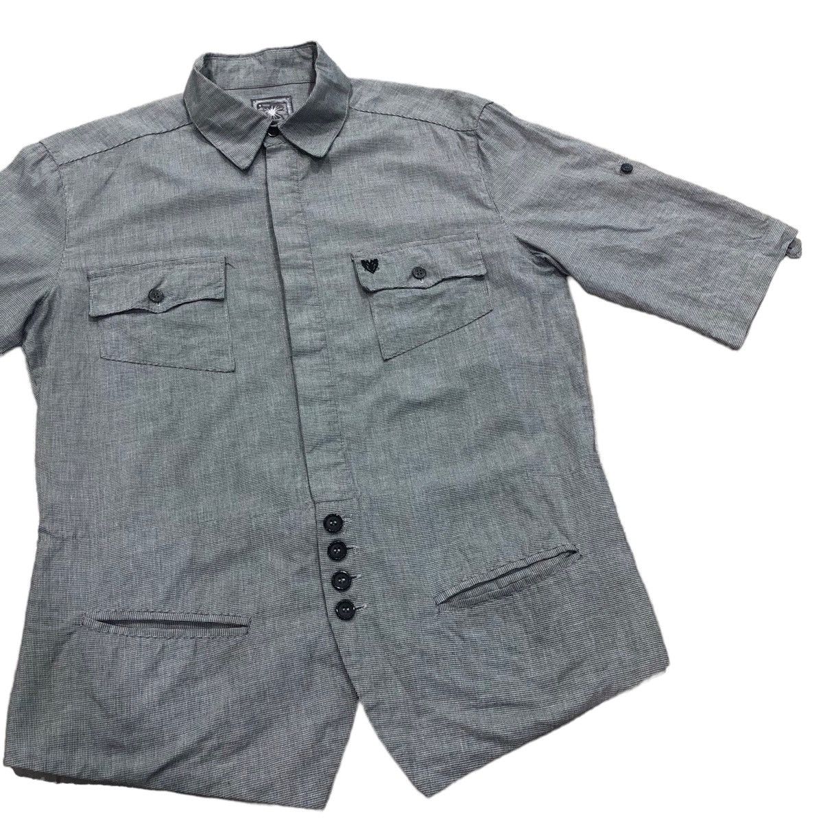 Japanese Brand × Maison MIHARA YASUHIRO Miharayasuhiro Button Up Shirt Back Cinch Belt 4 Pockets Size US L / EU 52-54 / 3 - 4 Thumbnail