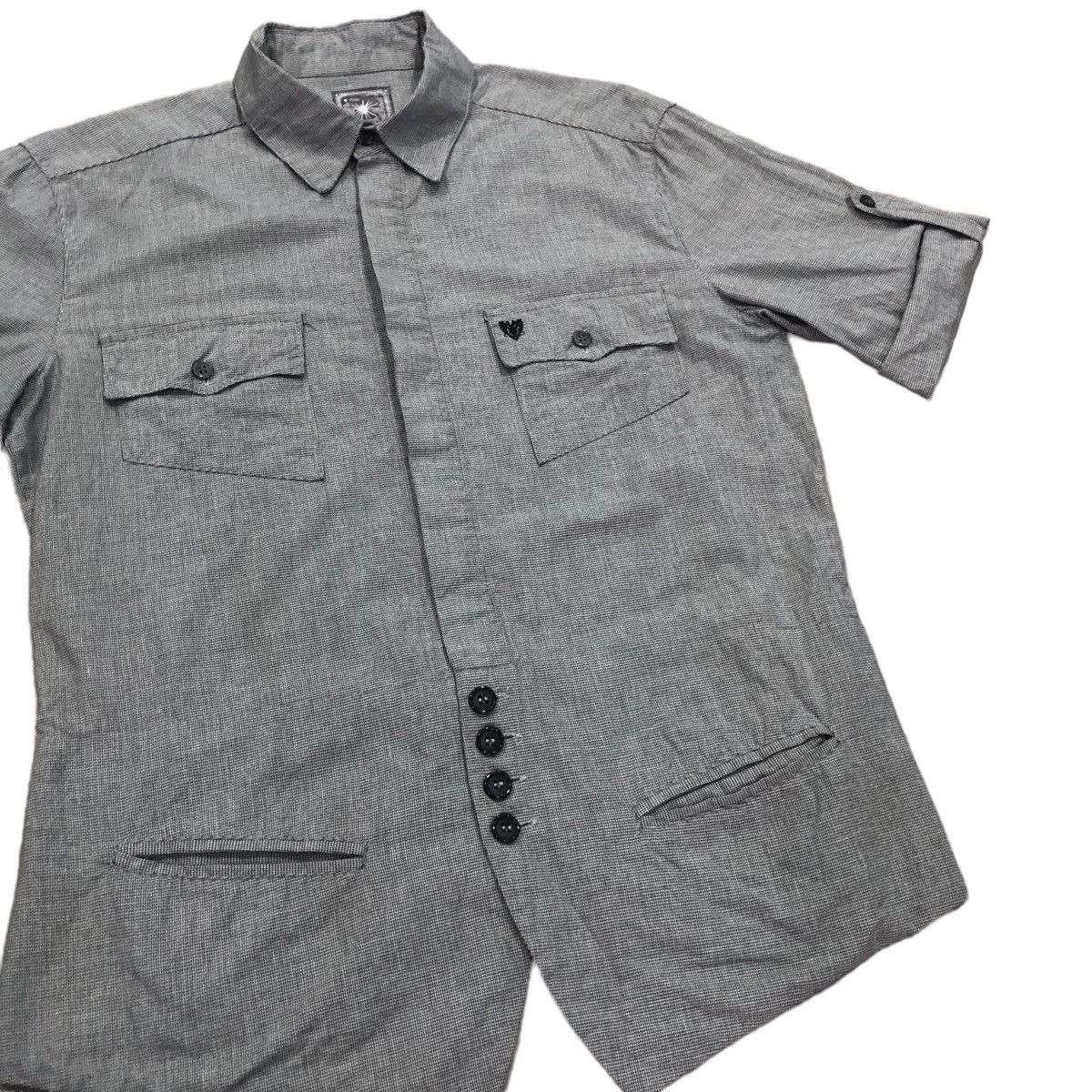 Japanese Brand × Maison MIHARA YASUHIRO Miharayasuhiro Button Up Shirt Back Cinch Belt 4 Pockets Size US L / EU 52-54 / 3 - 11 Thumbnail