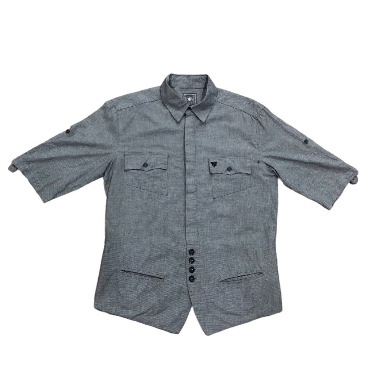 Japanese Brand × Maison MIHARA YASUHIRO Miharayasuhiro Button Up Shirt Back Cinch Belt 4 Pockets Size US L / EU 52-54 / 3 - 1 Thumbnail