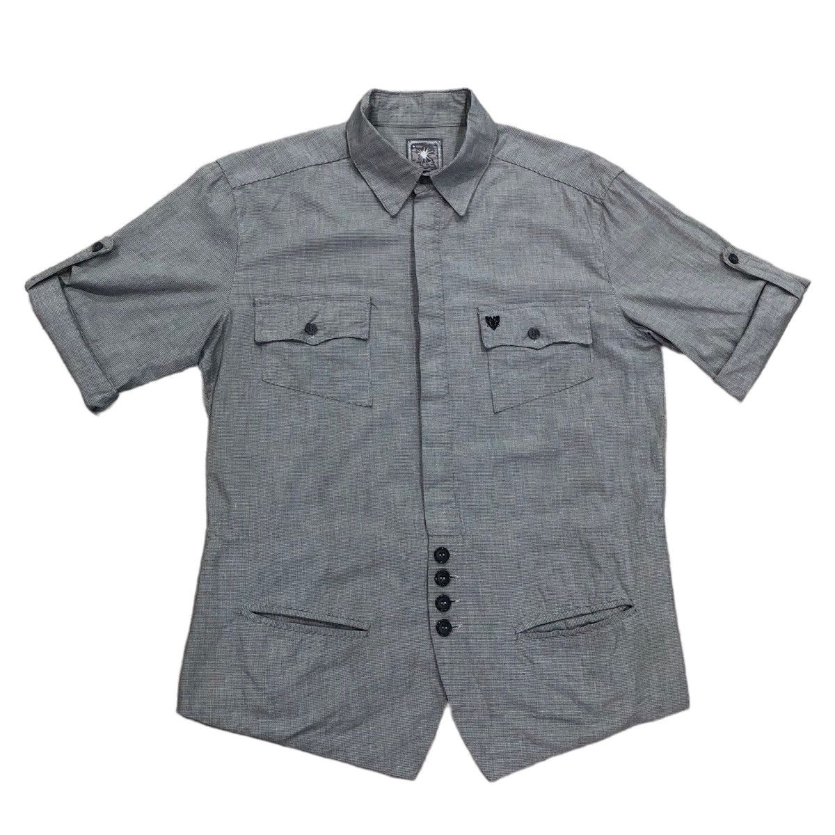 Japanese Brand × Maison MIHARA YASUHIRO Miharayasuhiro Button Up Shirt Back Cinch Belt 4 Pockets Size US L / EU 52-54 / 3 - 2 Thumbnail