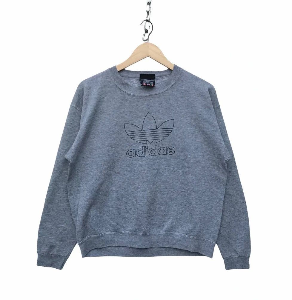 Adidas Vintage Adidas Usa Big Logo Streetwear Fashion Sweatshirt Size US S / EU 44-46 / 1 - 1 Thumbnail