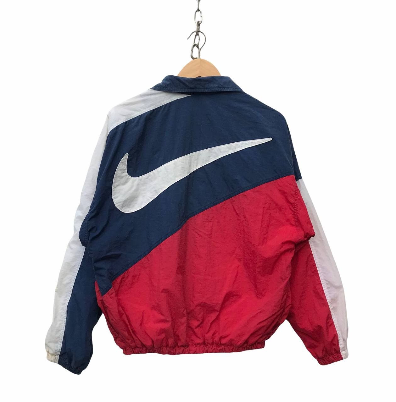 Vintage Nike Big Logo Colourblock Windbreaker ( Stains )
