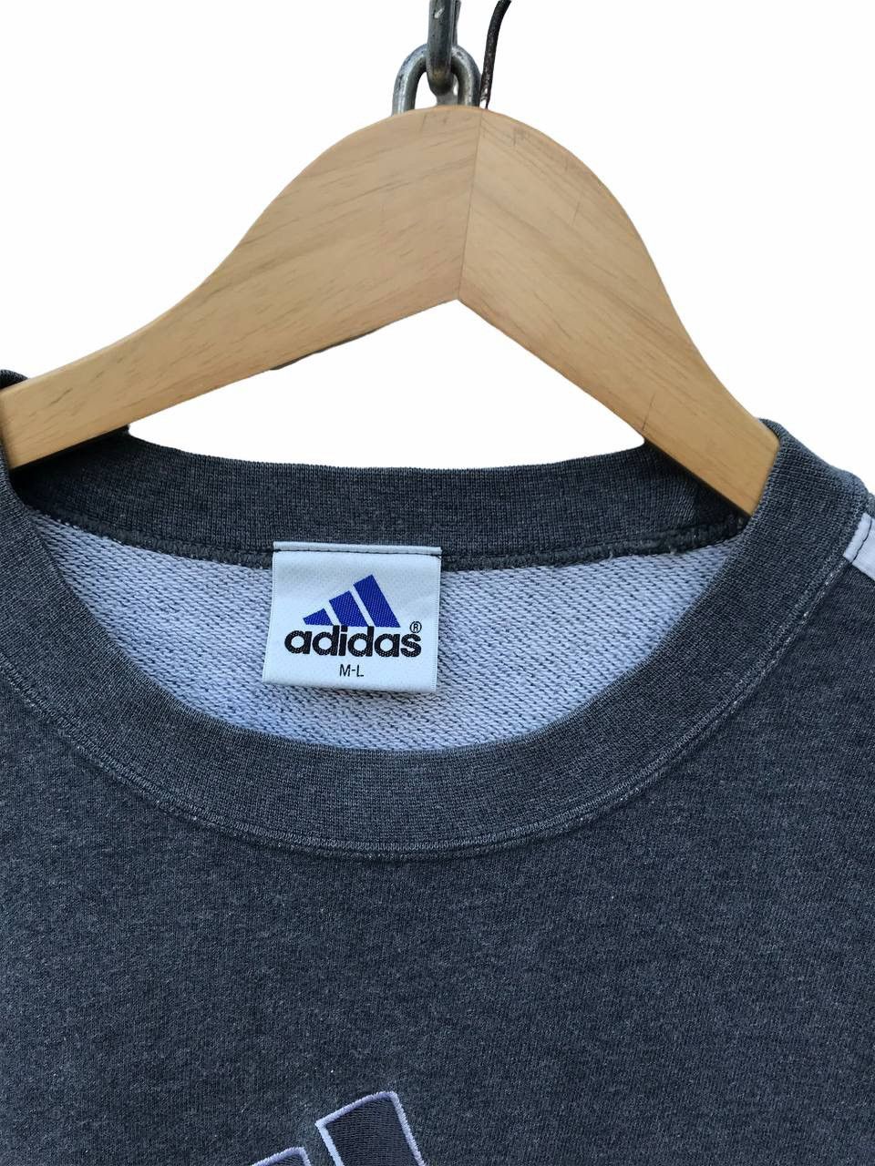 Adidas Vintage 90s Adidas Sweatshirt Adidas Streetwear Sweater Size US M / EU 48-50 / 2 - 2 Thumbnail