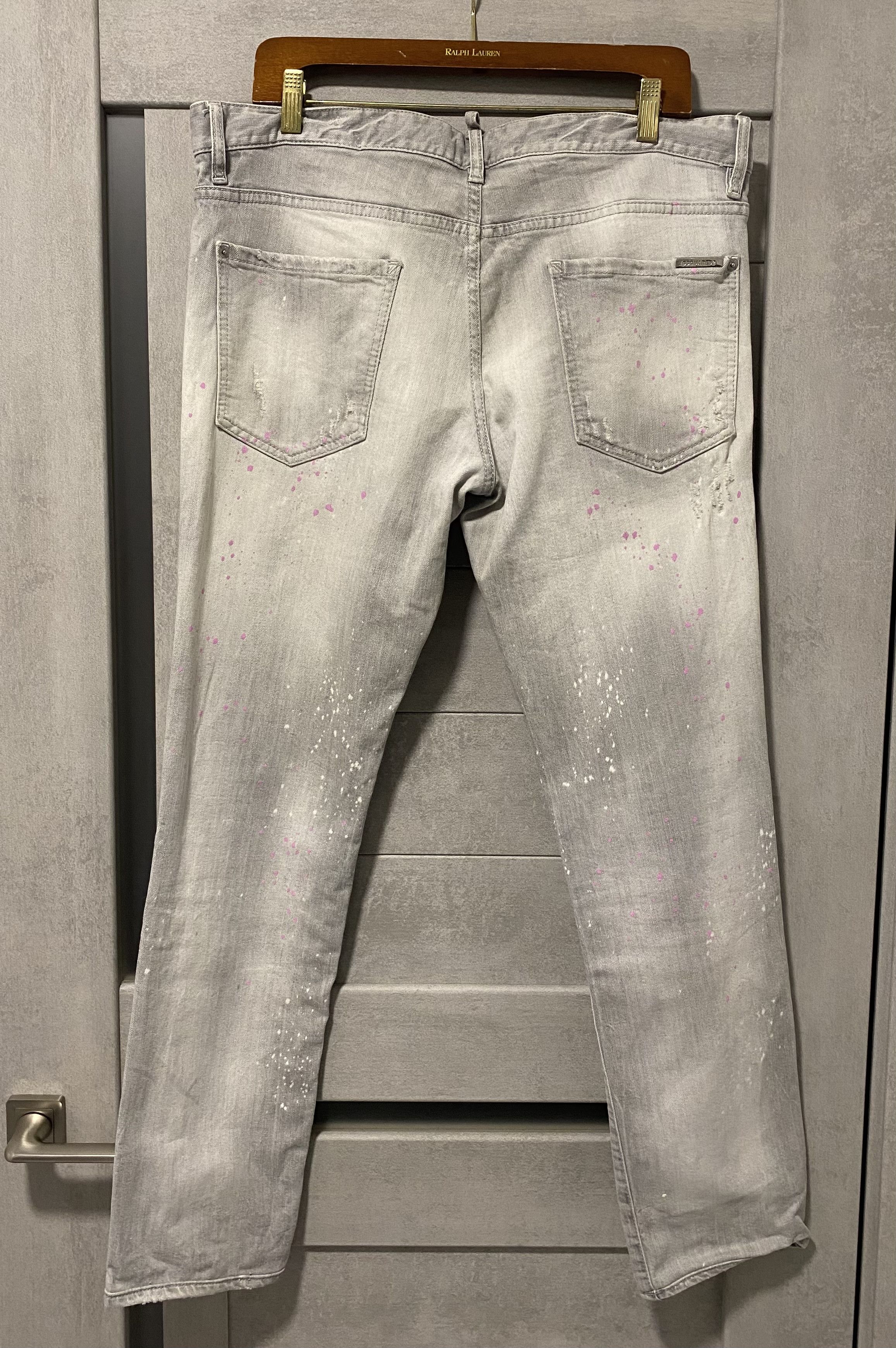Dsquared2 Dsquared 2 pink purple paint splatter distressed jeans Size US 38 / EU 54 - 13 Thumbnail