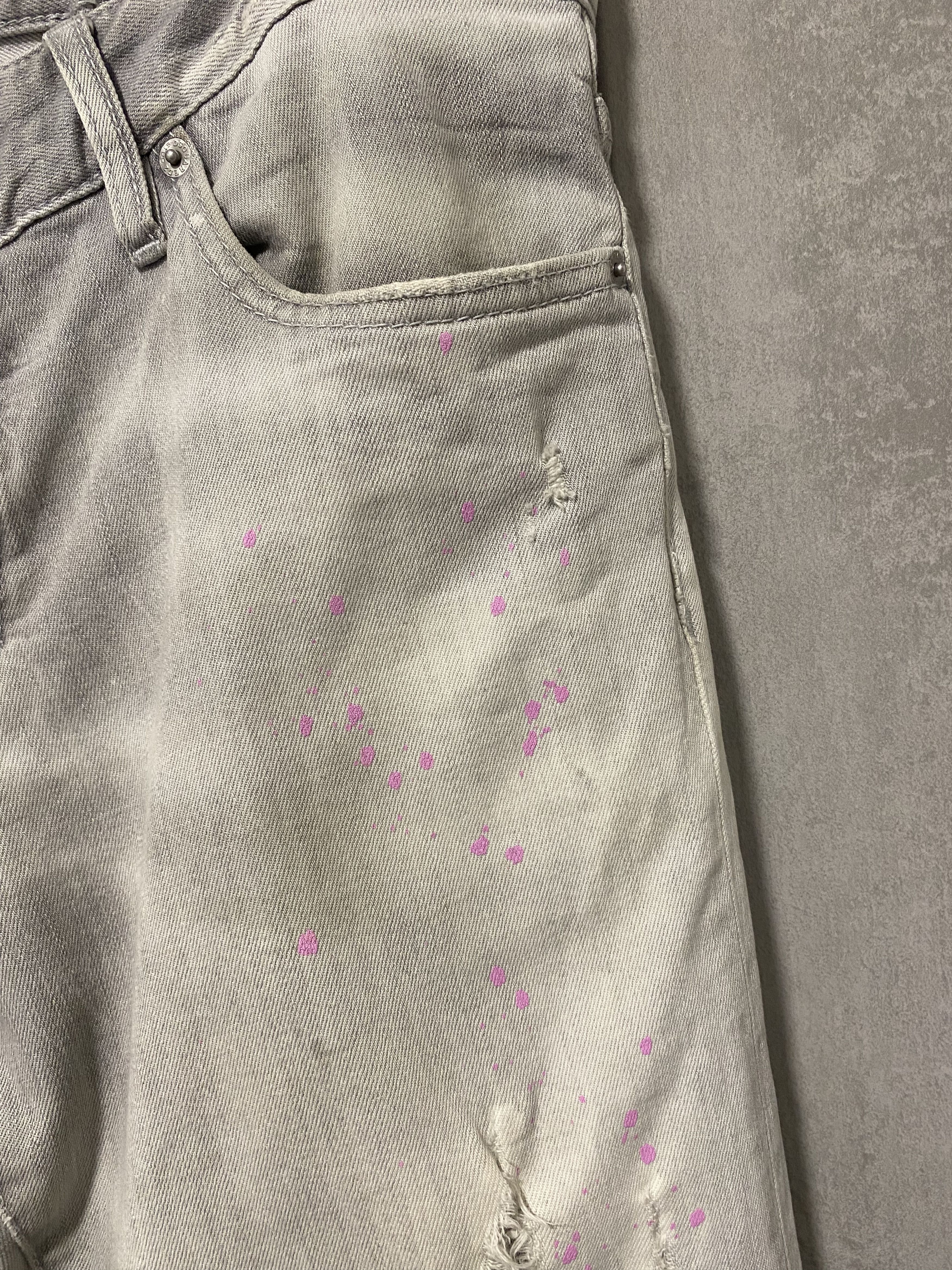 Dsquared2 Dsquared 2 pink purple paint splatter distressed jeans Size US 38 / EU 54 - 3 Thumbnail