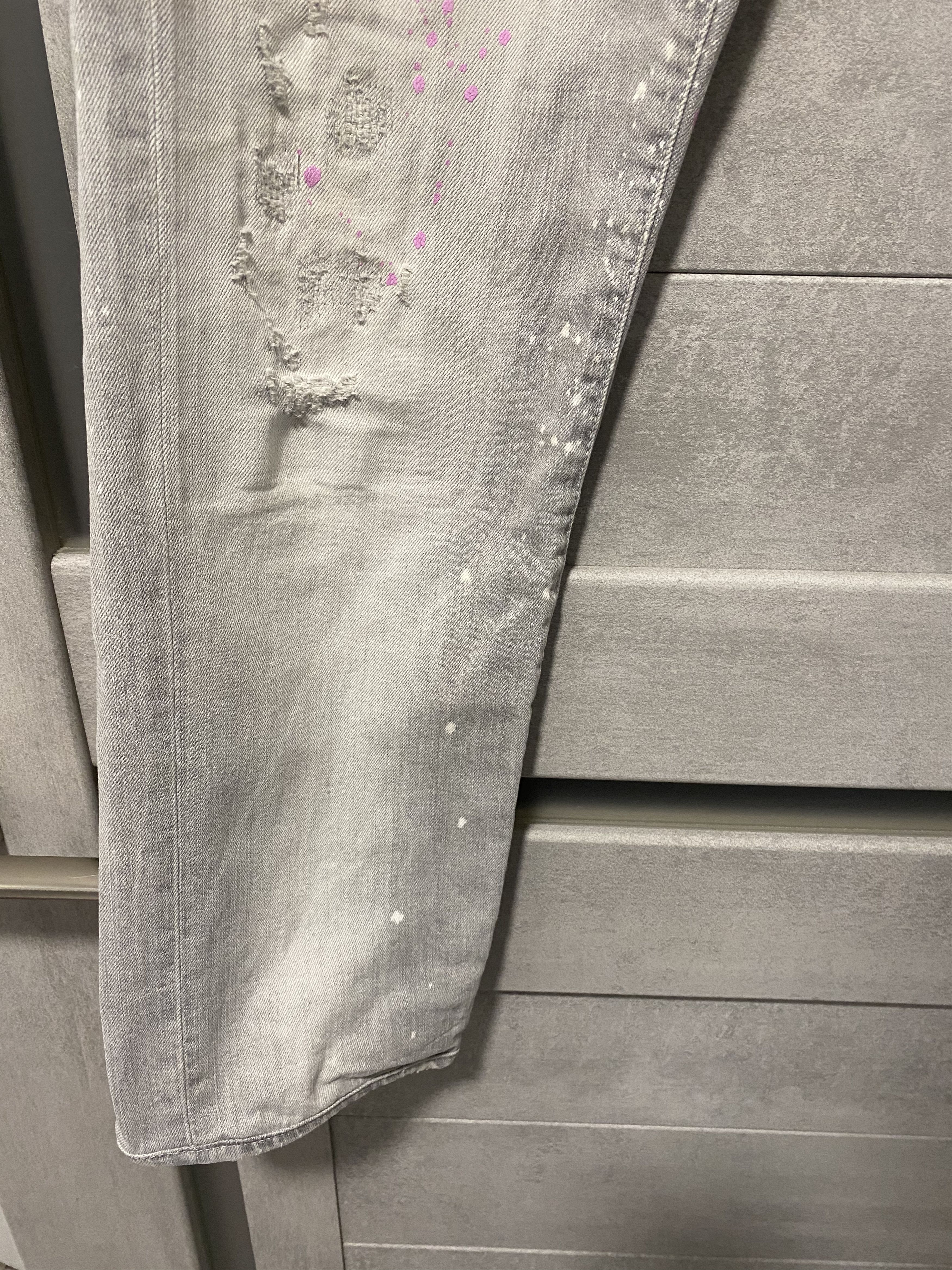 Dsquared2 Dsquared 2 pink purple paint splatter distressed jeans Size US 38 / EU 54 - 5 Thumbnail