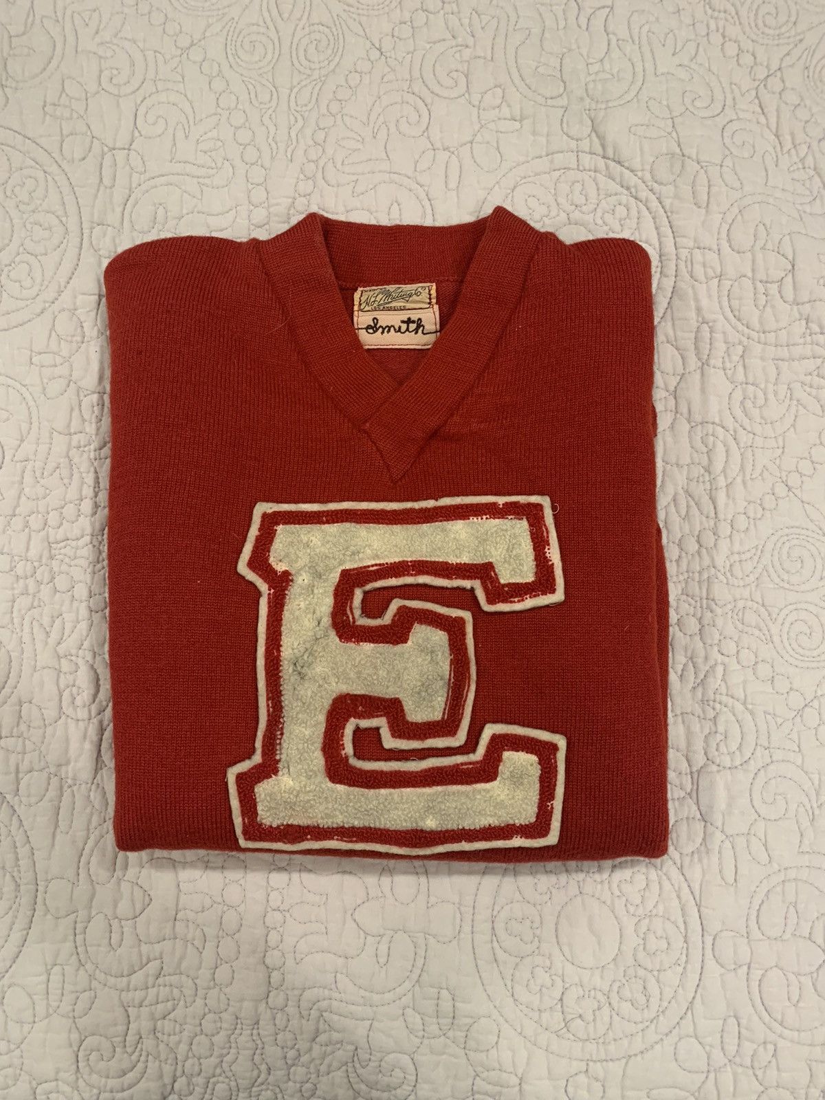 1950s H.J. Whiting Co Varsity V-Neck