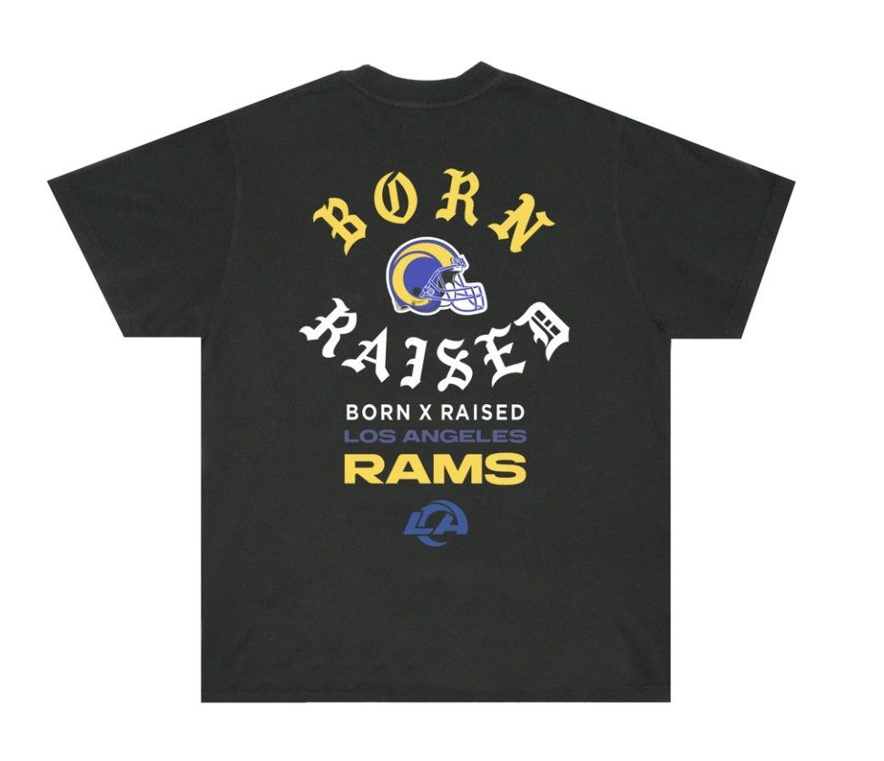 Born X Raised Born x Rams Alternate Tee: Black | Grailed