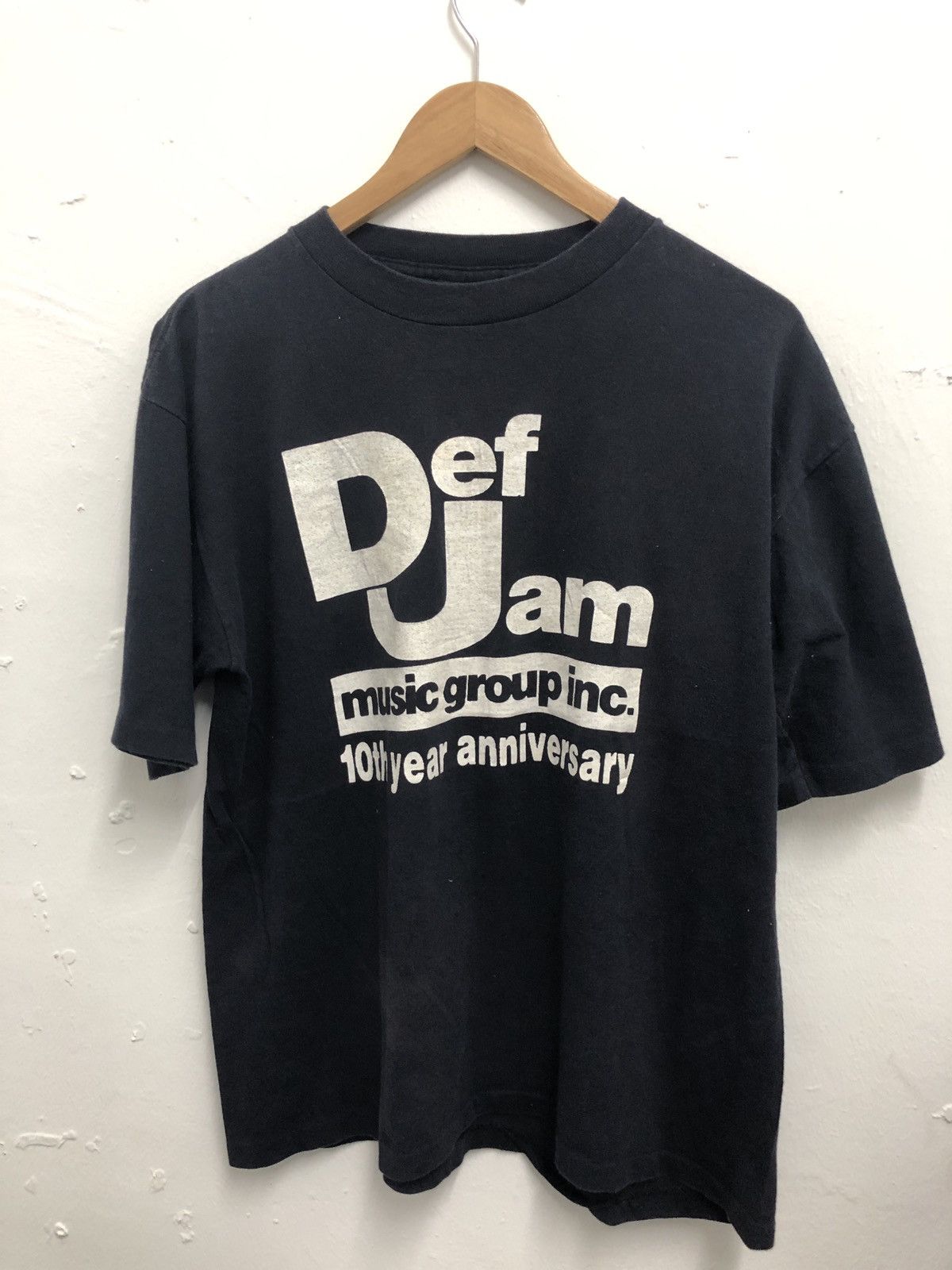 image of Band Tees x Rock T Shirt Vintage 1994 Def Jam Recording T Shirt Hip Hop Rnb in Black (Size Medium)