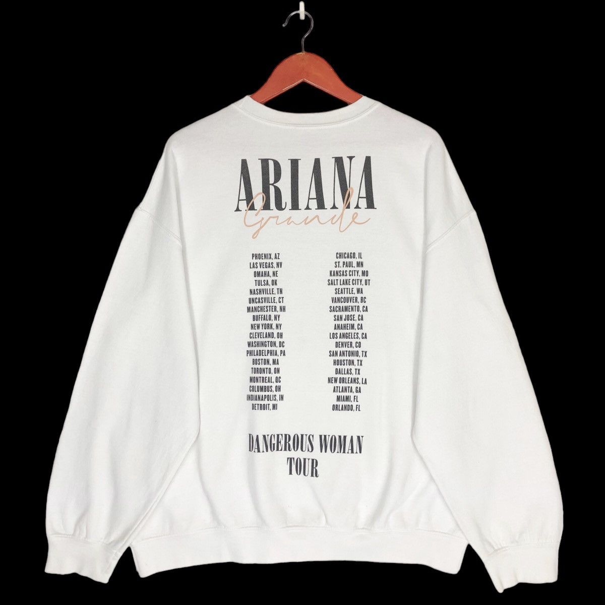 Ariana Grande Dangerous Women Tour Sweatshirts Big Logo