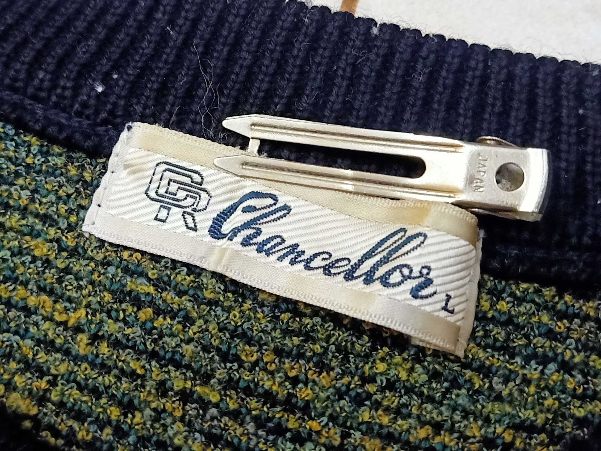 Aran Isles Knitwear × Japanese Brand CR CHANCELLOR Nice Pattern Cozy Knitwear Sweaters Size US L / EU 52-54 / 3 - 5 Thumbnail