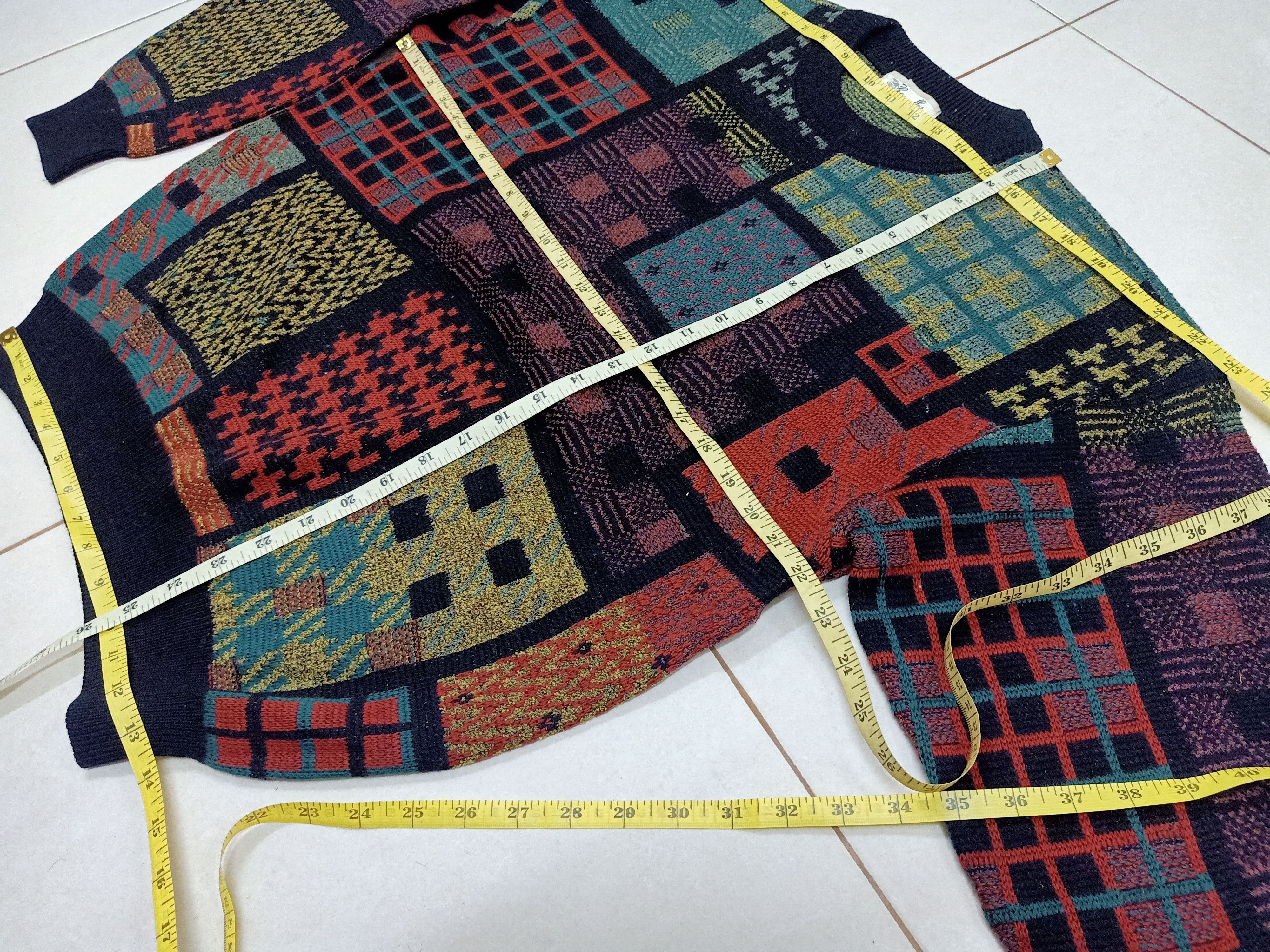 Aran Isles Knitwear × Japanese Brand CR CHANCELLOR Nice Pattern Cozy Knitwear Sweaters Size US L / EU 52-54 / 3 - 8 Thumbnail