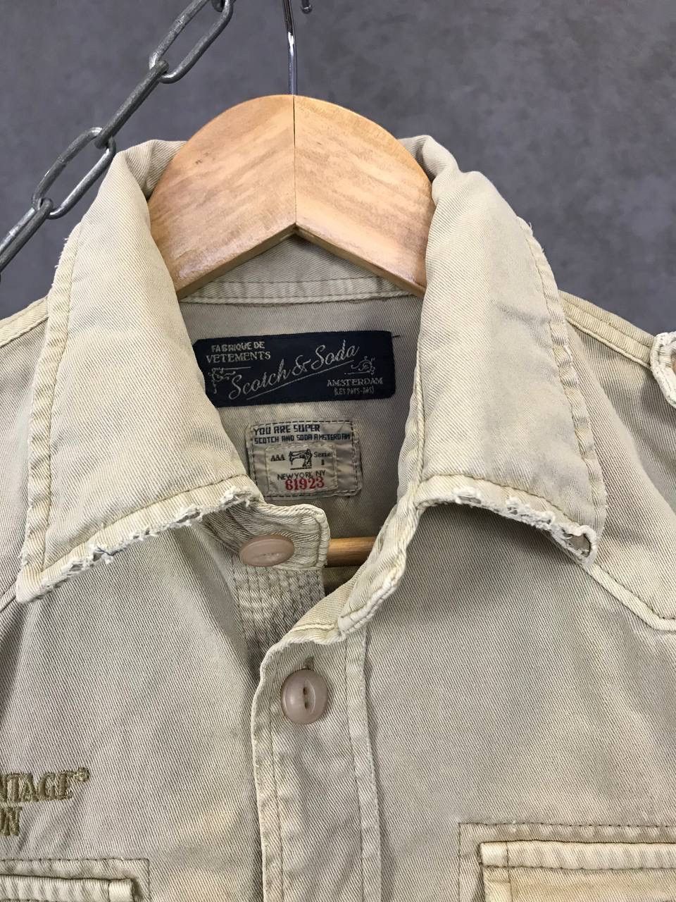 Scotch & Soda Scotch & Soda designer big logo military heavy shirt Size US S / EU 44-46 / 1 - 4 Thumbnail