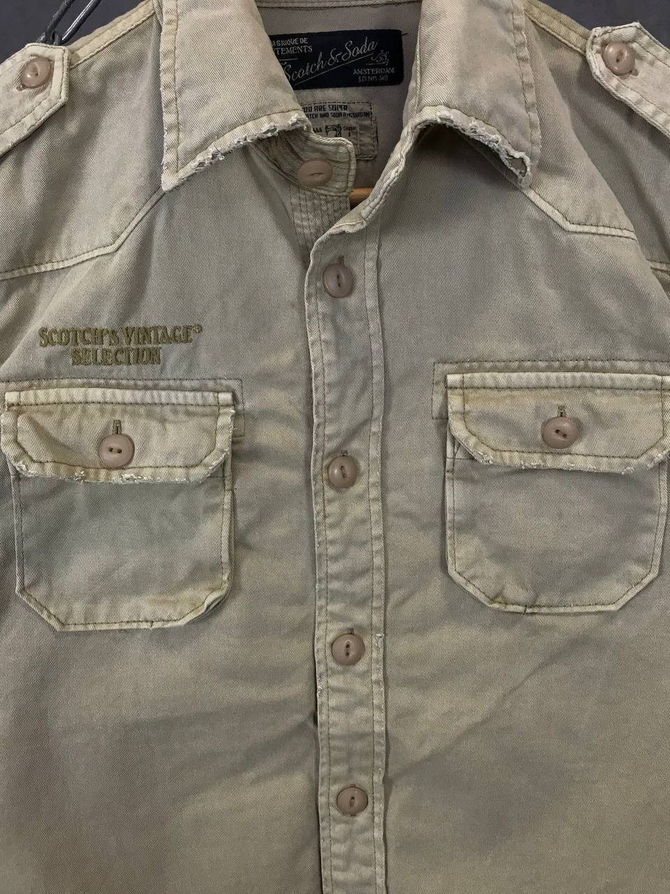 Scotch & Soda Scotch & Soda designer big logo military heavy shirt Size US S / EU 44-46 / 1 - 3 Thumbnail