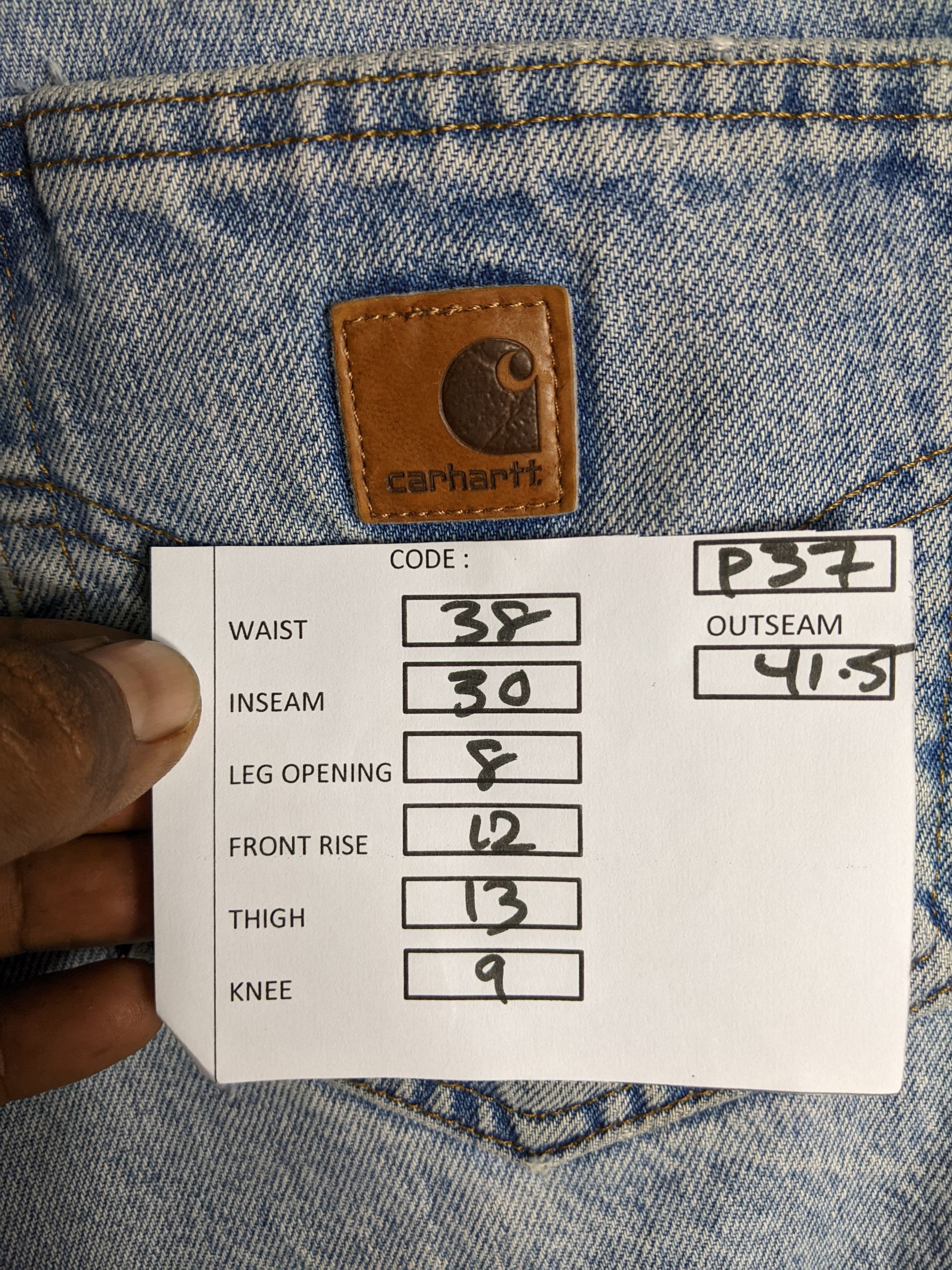 Carhartt × Vintage carhatt distresed denim jeans pants Size US 38 / EU 54 - 5 Thumbnail