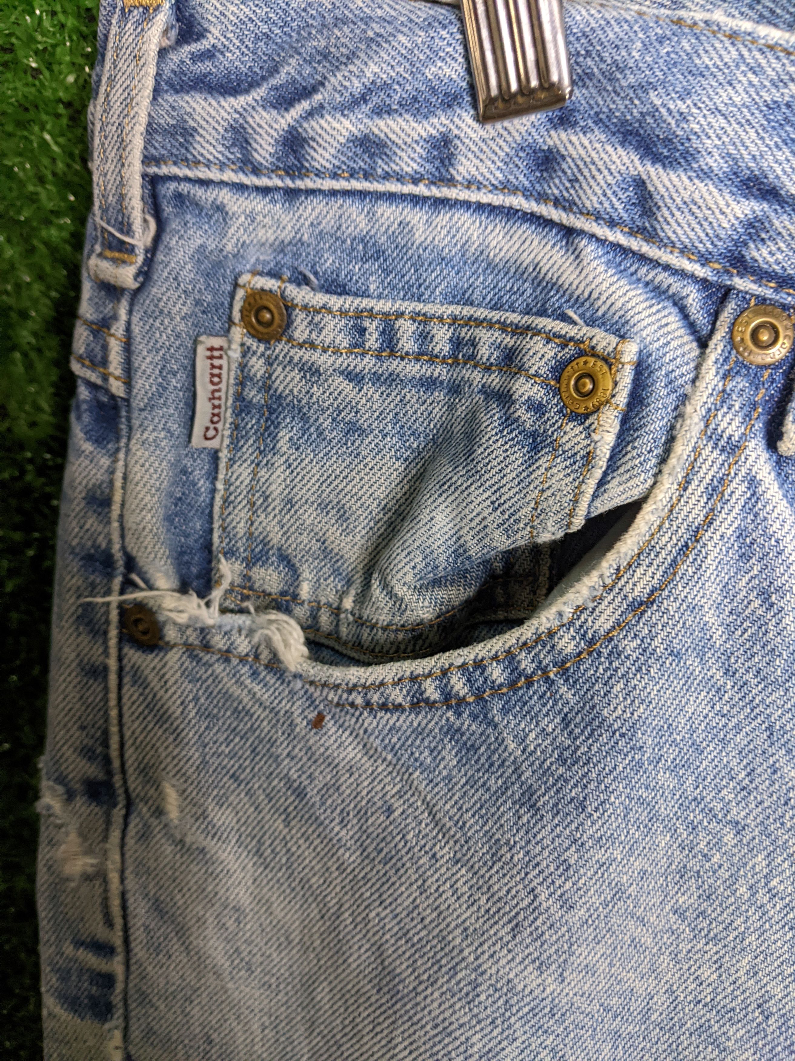 Carhartt × Vintage carhatt distresed denim jeans pants Size US 38 / EU 54 - 7 Thumbnail