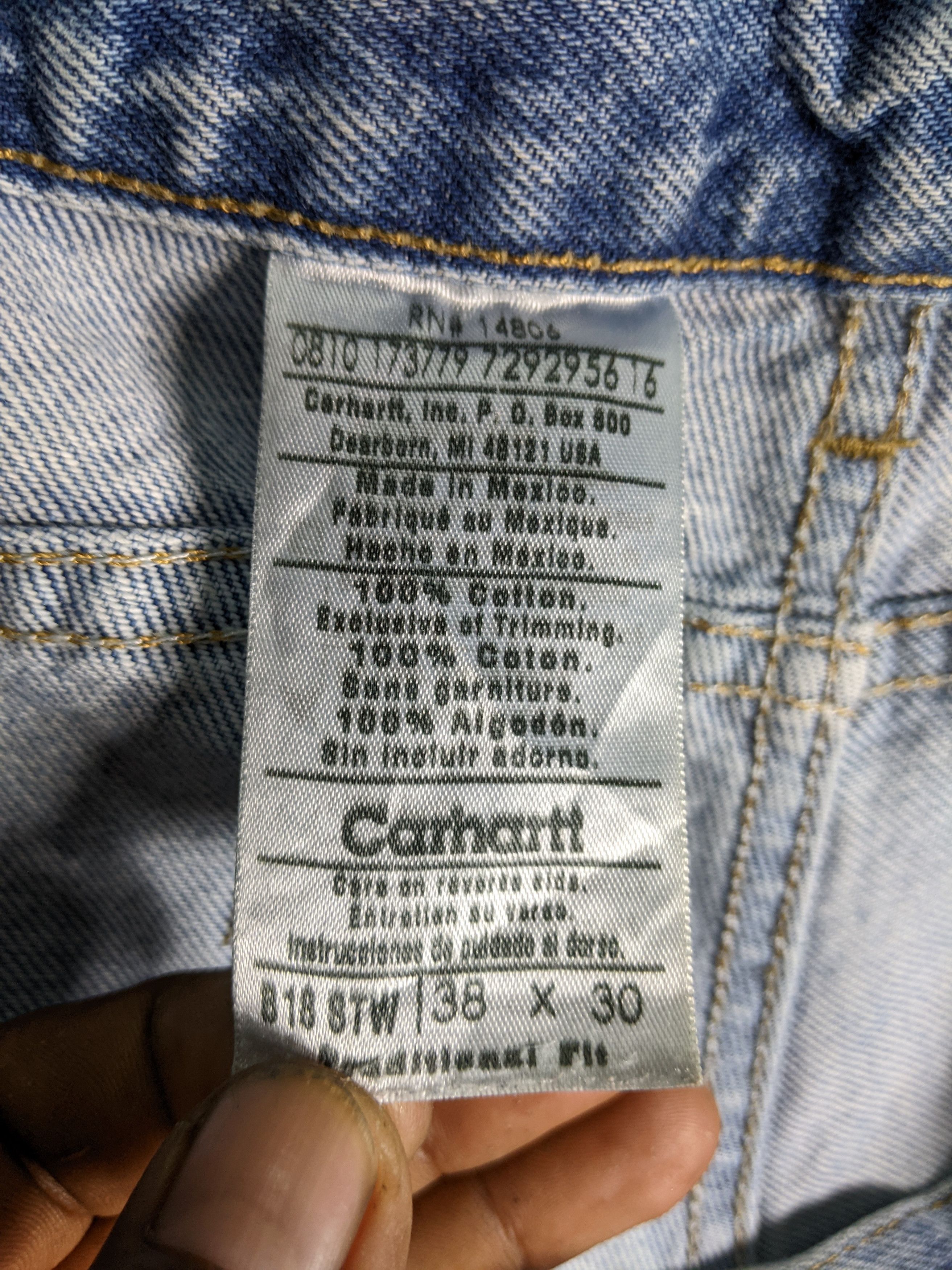 Carhartt × Vintage carhatt distresed denim jeans pants Size US 38 / EU 54 - 4 Thumbnail