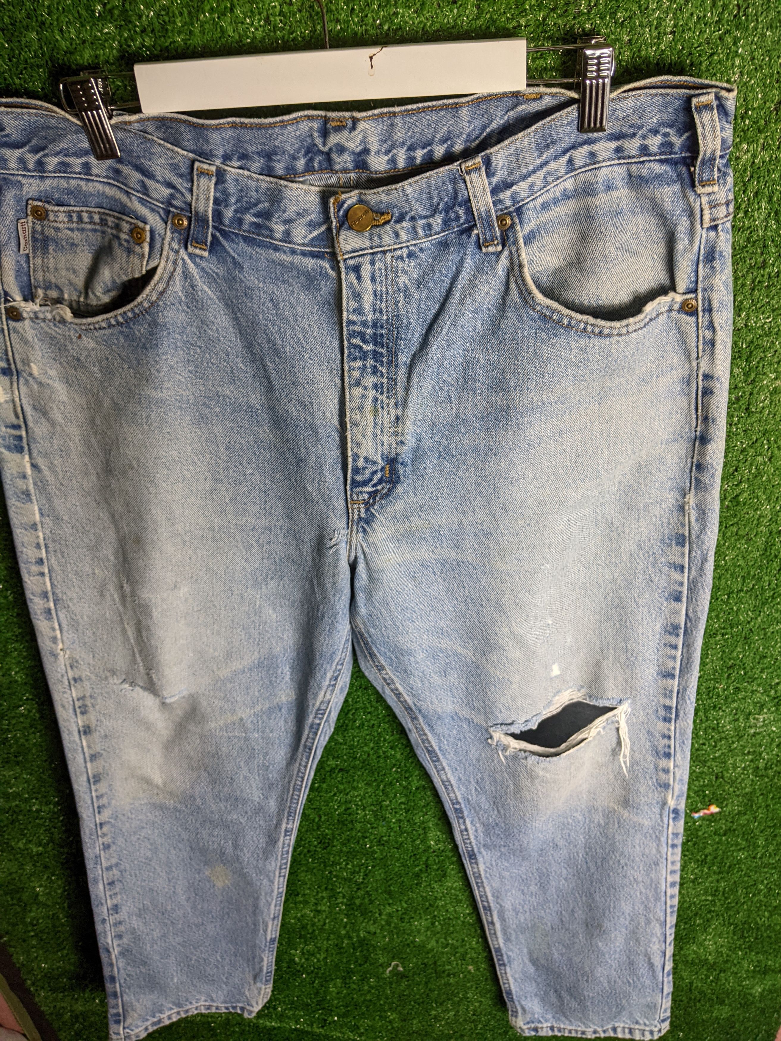 Carhartt × Vintage carhatt distresed denim jeans pants Size US 38 / EU 54 - 8 Thumbnail