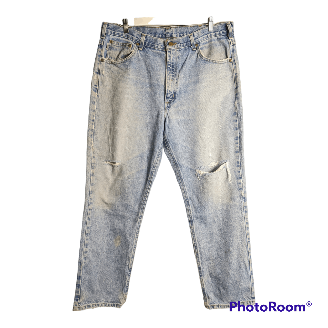 Carhartt × Vintage carhatt distresed denim jeans pants Size US 38 / EU 54 - 1 Thumbnail