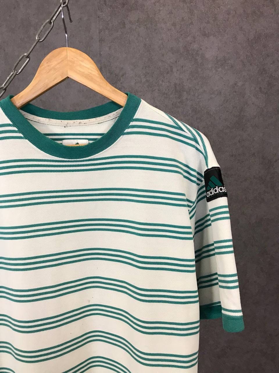 Vintage Adidas Equipment vintage striped tee Size US M / EU 48-50 / 2 - 2 Thumbnail