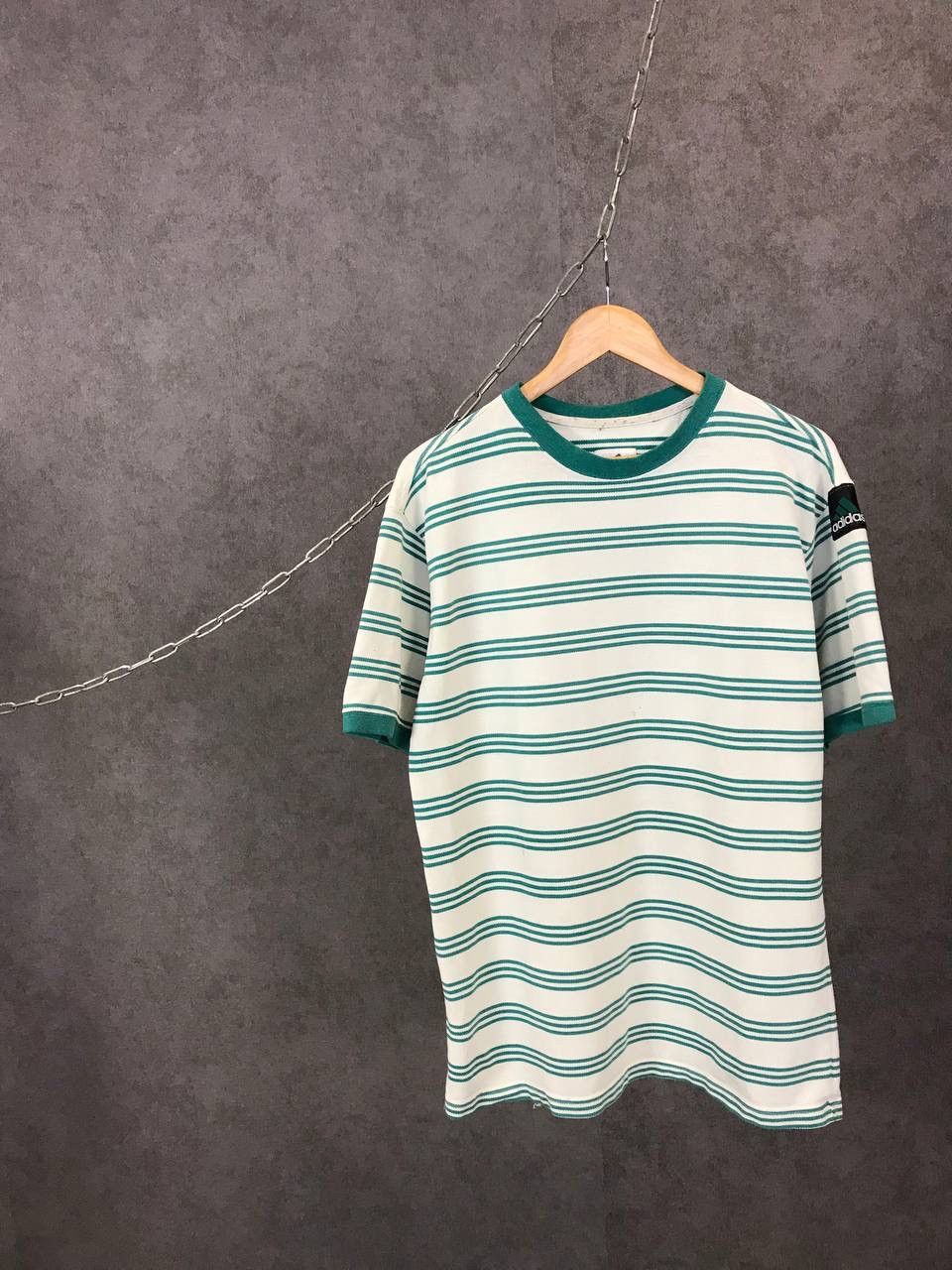 Vintage Adidas Equipment vintage striped tee Size US M / EU 48-50 / 2 - 1 Thumbnail