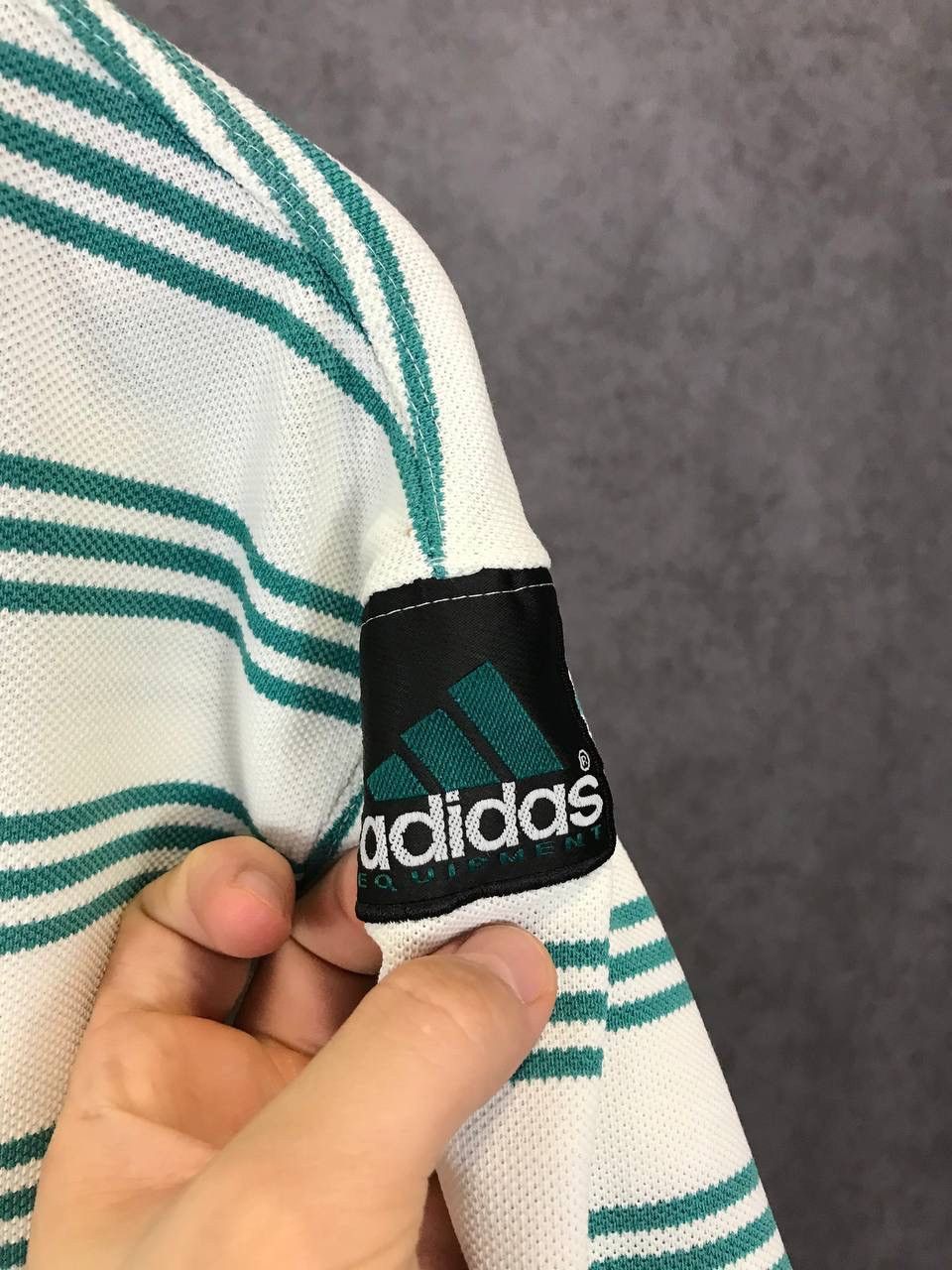 Vintage Adidas Equipment vintage striped tee Size US M / EU 48-50 / 2 - 3 Thumbnail