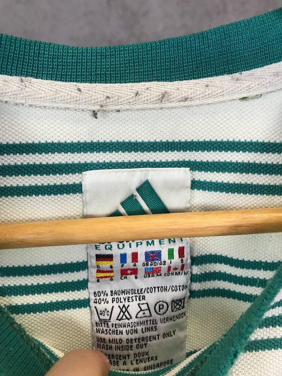 Vintage Adidas Equipment vintage striped tee Size US M / EU 48-50 / 2 - 4 Thumbnail