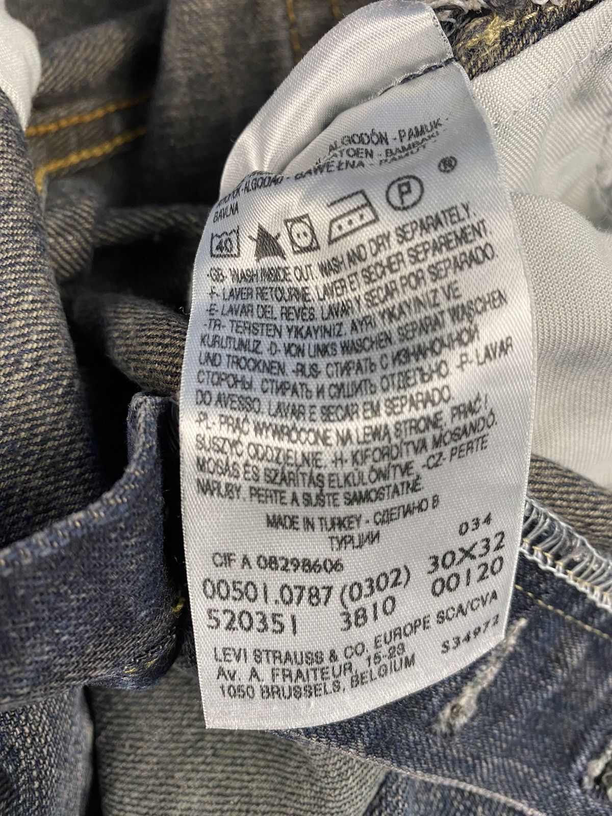 Japanese Brand Vintage Y2k Levi’s 501 Straight denim pants japanes style Size US 30 / EU 46 - 6 Thumbnail